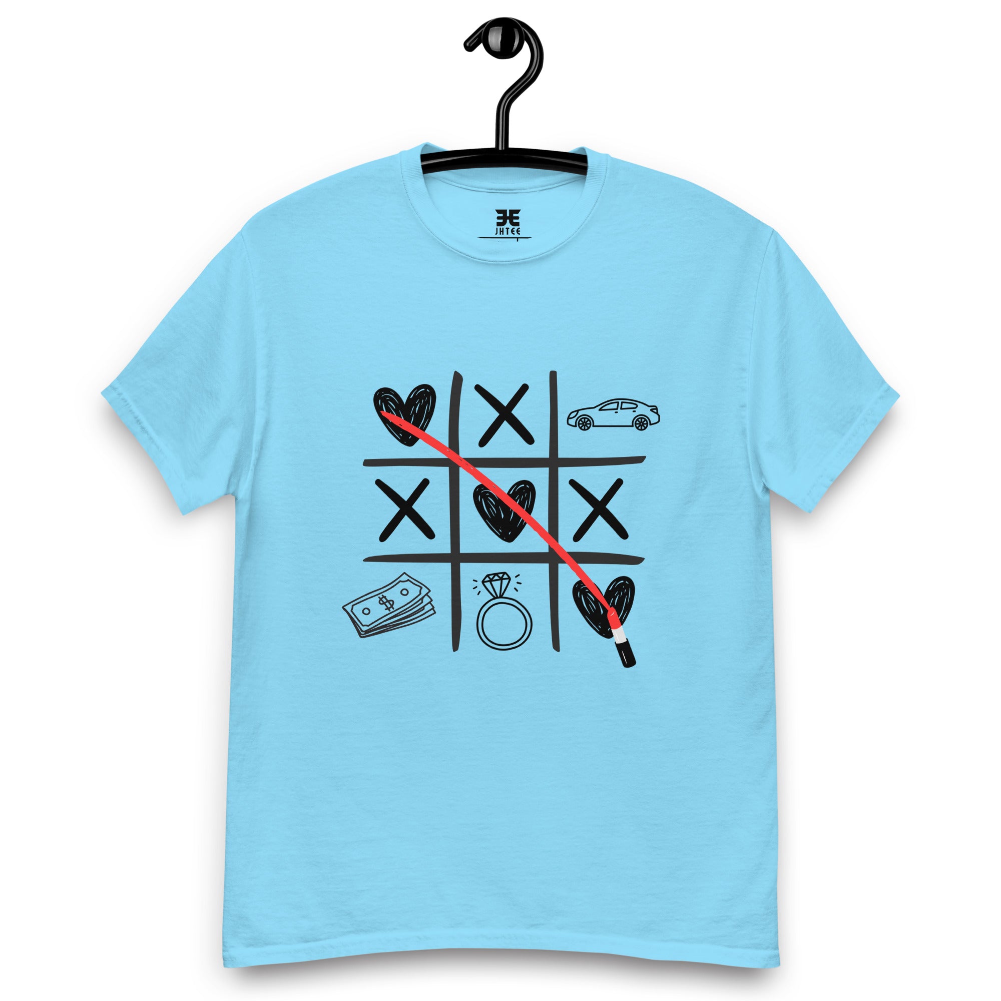 Love Tic Tac Toe Graphic Tee, Unisex T-Shirt, JHTEE Apparel, Casual TShirt - JHTEE