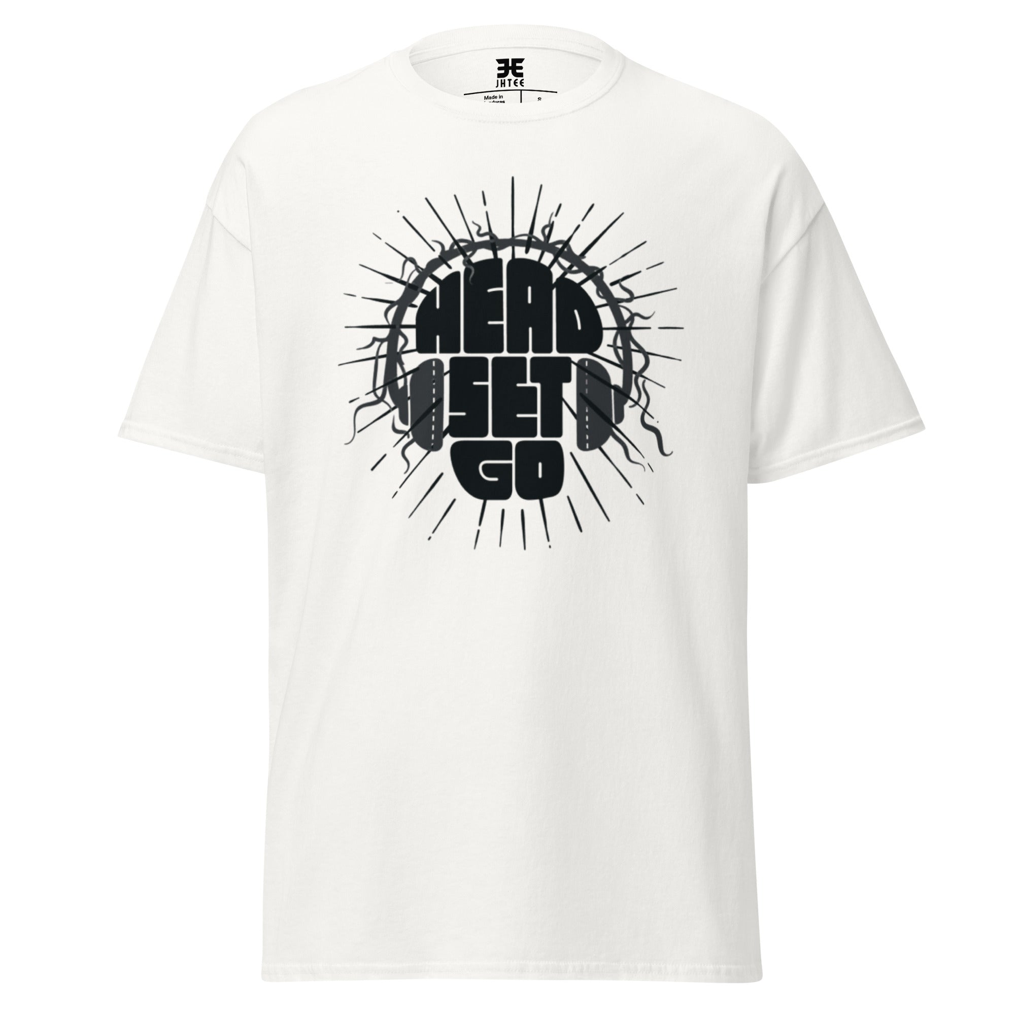Head Set Go Graphic Tee, Unisex T-Shirt, JHTEE Apparel, Casual TShirt, Music Theme Shirt - JHTEE