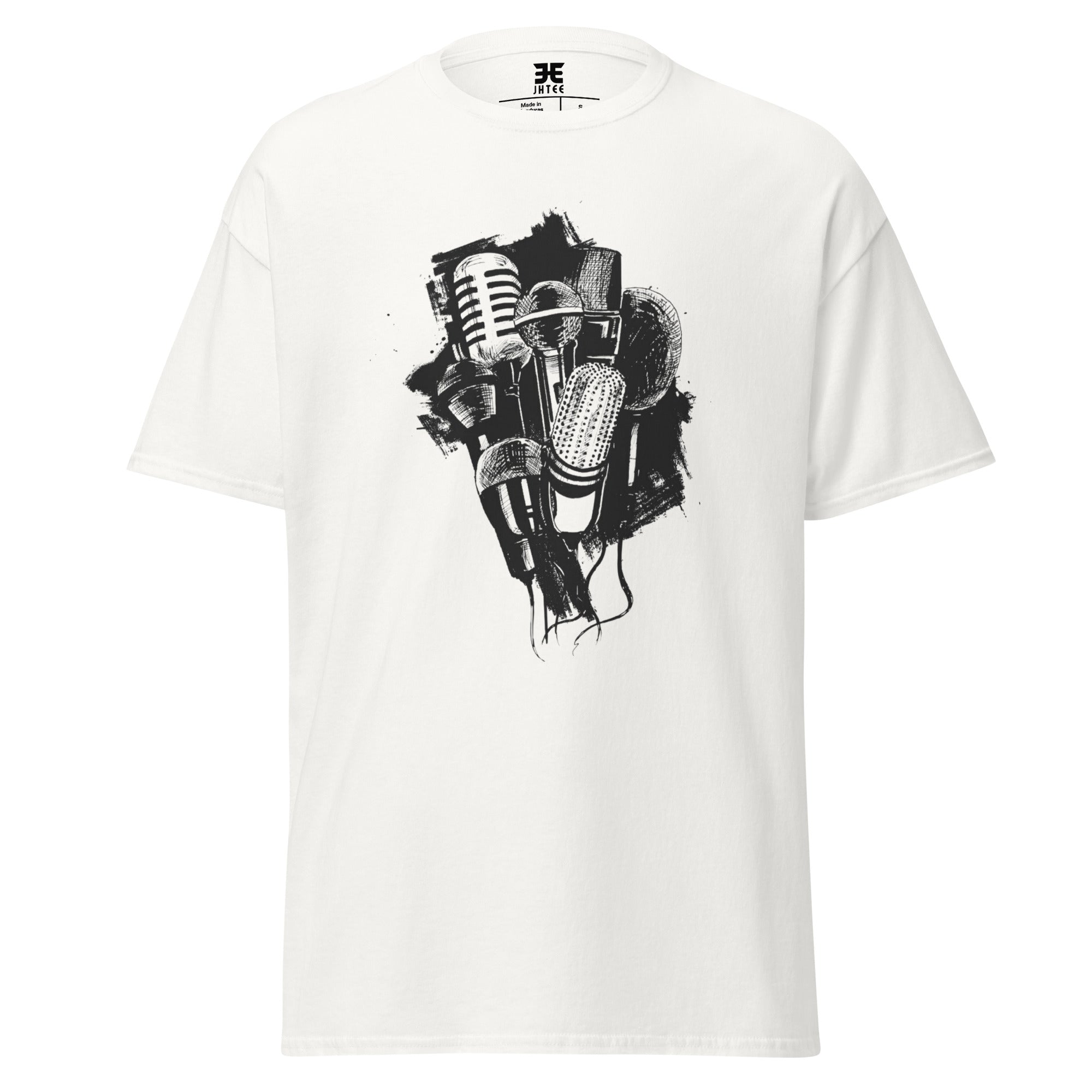 Mics Graphic Tee, Unisex T-Shirt, JHTEE Apparel, Casual TShirt, Music Lovers Shirt - JHTEE