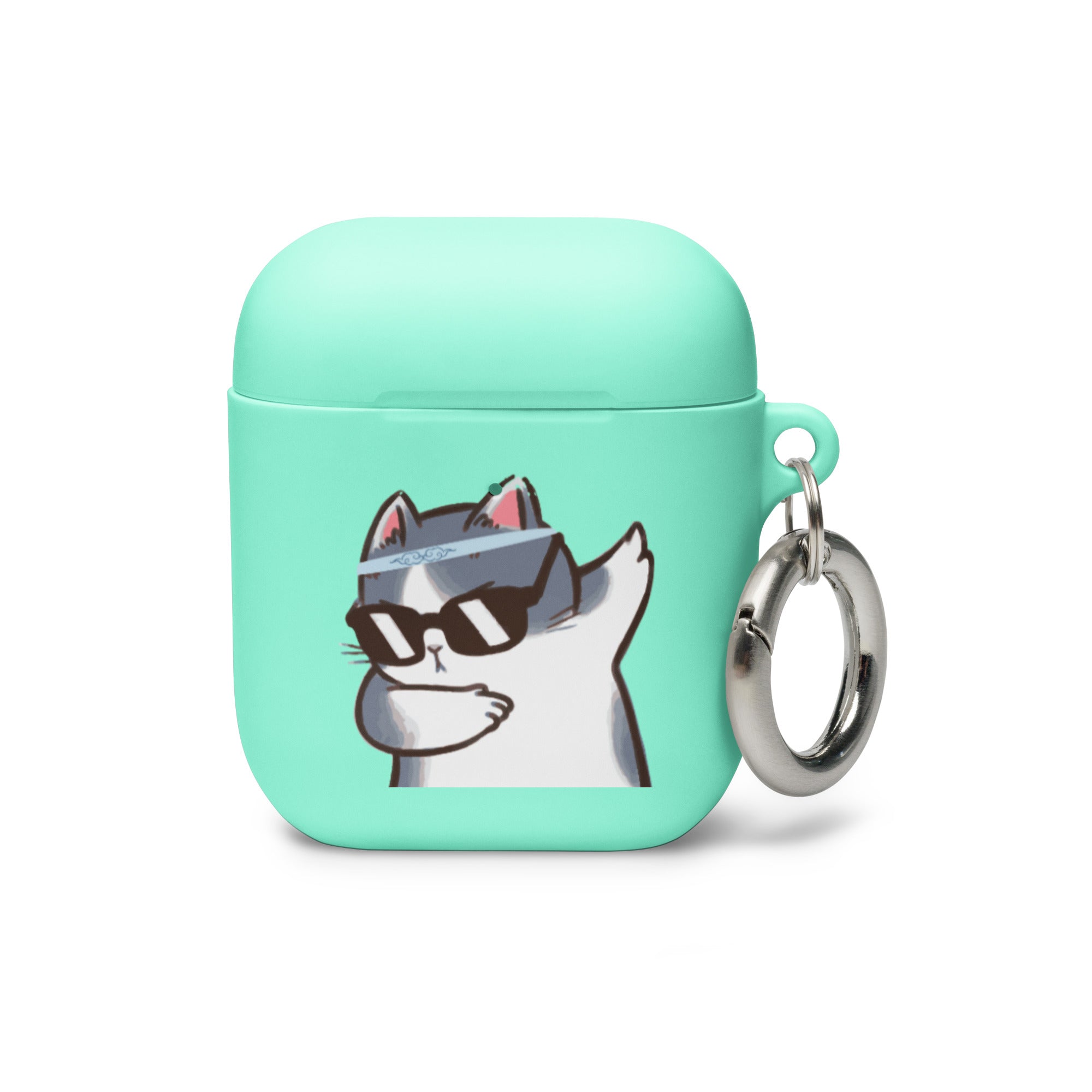Posing Cat Rubber Case for AirPods®
