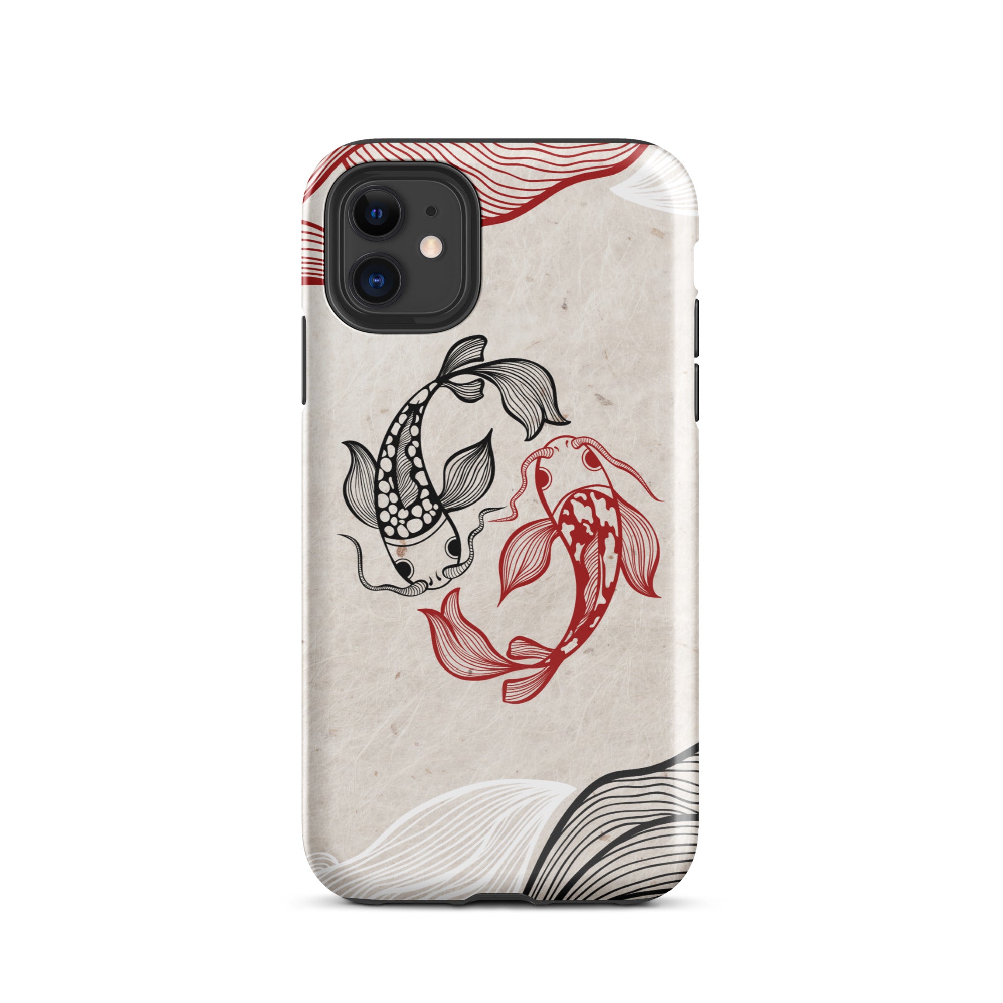 Koi Fish theme iPhone Dual-Layered Tough Case, Fashionable Protection, Induction Charging Compatible, Global Shipping, JHTEE Accessories. - JHTEE