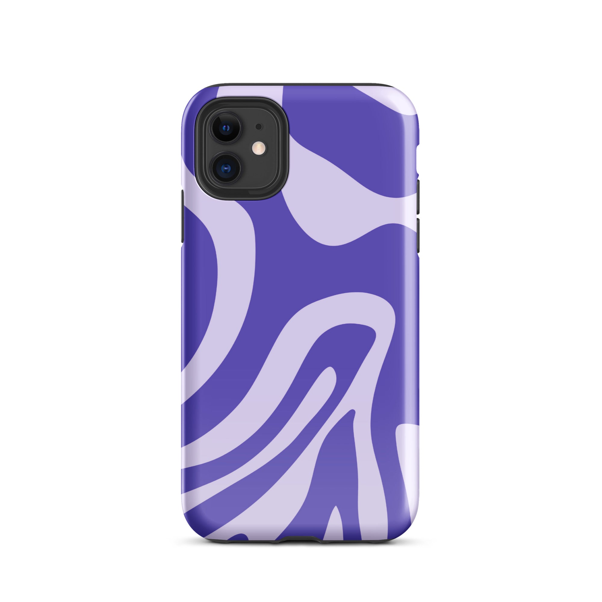 Violet Wave iPhone® Dual-Layered Tough Case : Fashionable Protection, Induction Charging Compatible, Global Shipping, JHTEE Accessories. - JHTEE