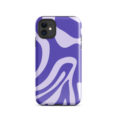 Violet Wave iPhone® Dual-Layered Tough Case : Fashionable Protection, Induction Charging Compatible, Global Shipping, JHTEE Accessories. - JHTEE