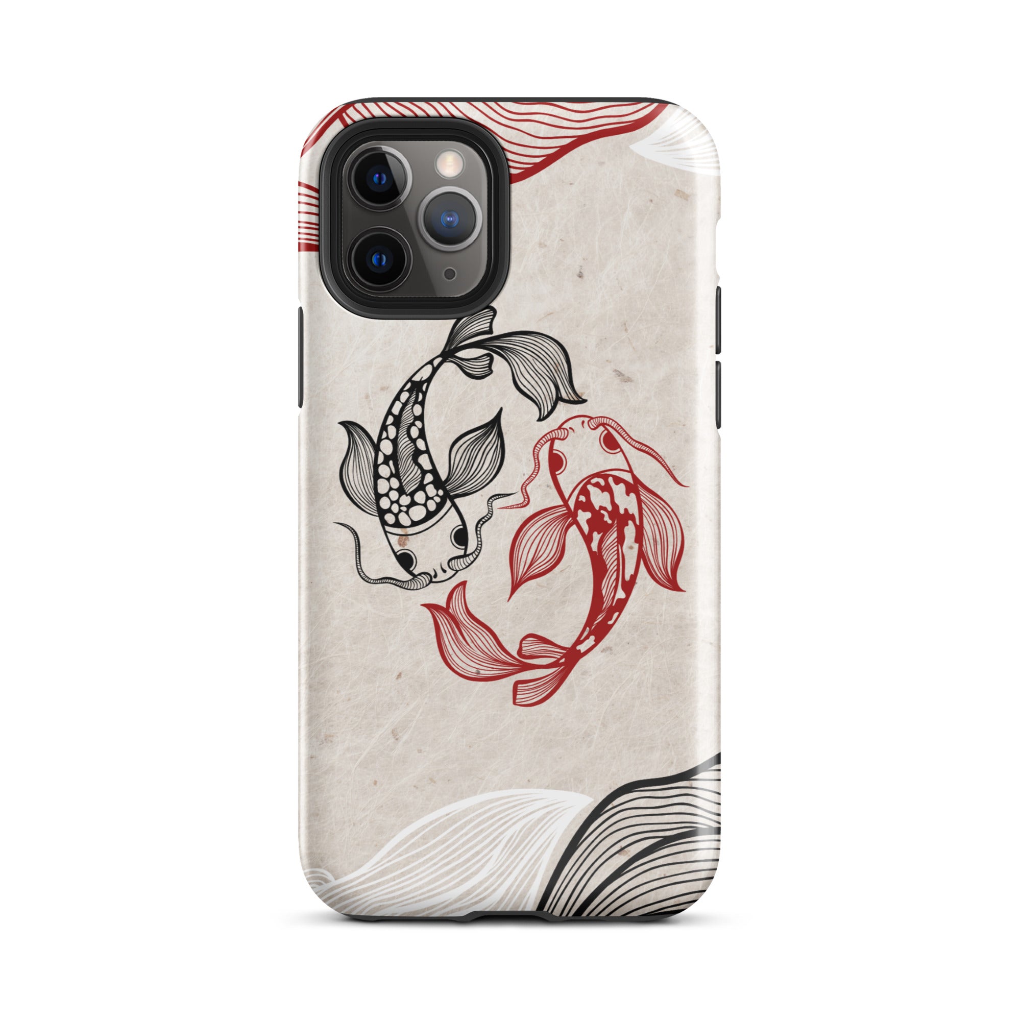 Koi Fish theme iPhone Dual-Layered Tough Case, Fashionable Protection, Induction Charging Compatible, Global Shipping, JHTEE Accessories. - JHTEE