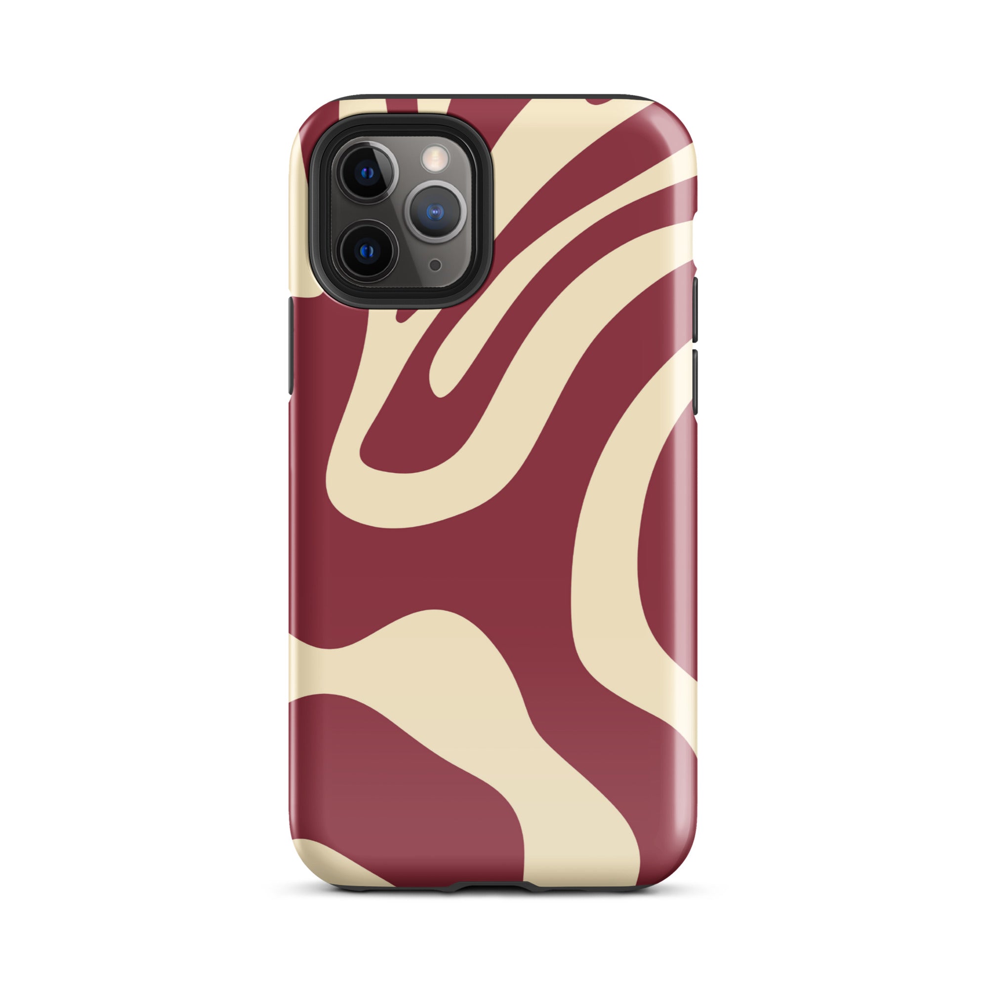Red Wave iPhone® Dual-Layered Tough Case : Fashionable Protection, Induction Charging Compatible, Global Shipping, JHTEE Accessories. - JHTEE