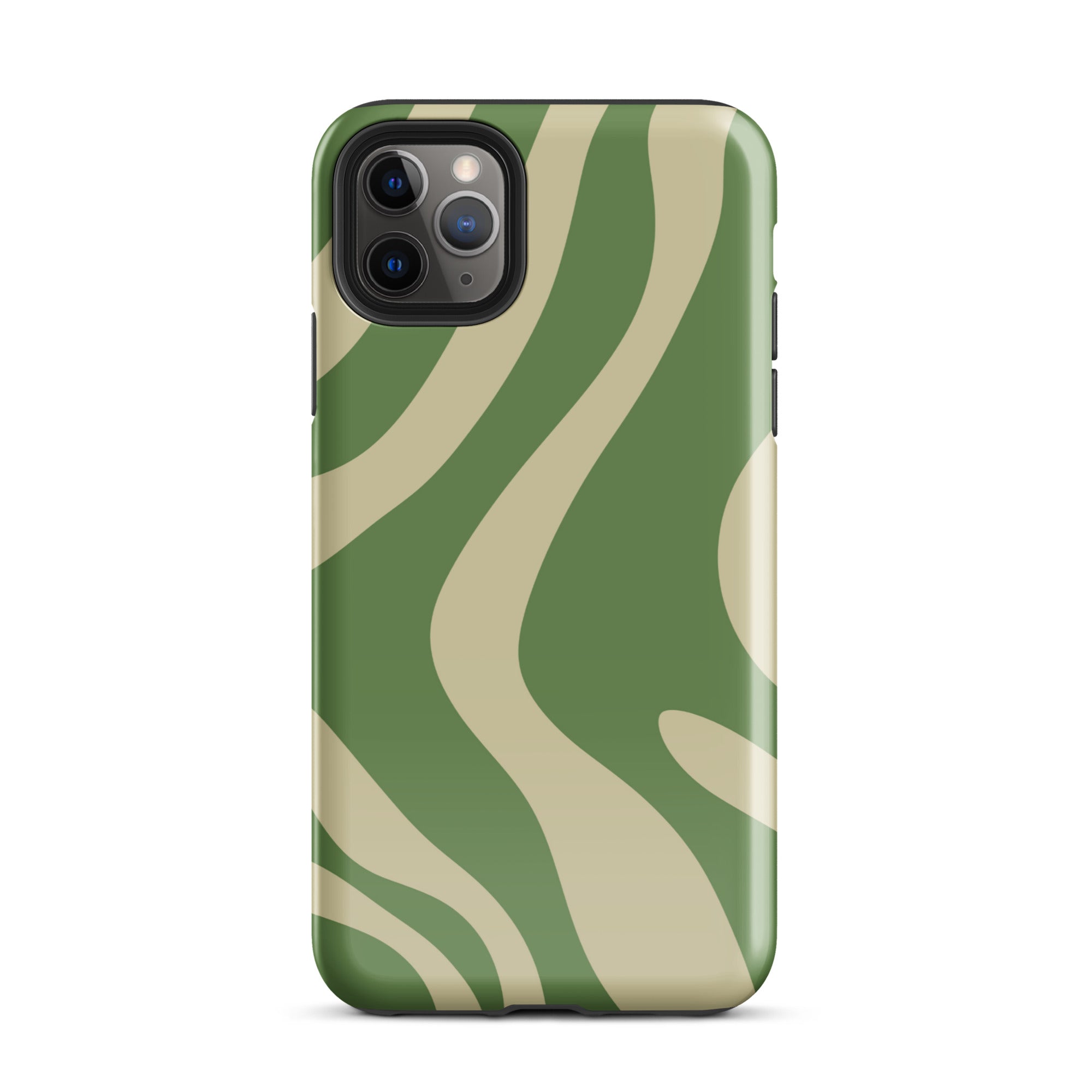 Green Wave iPhone® Dual-Layered Tough Case : Fashionable Protection, Induction Charging Compatible, Global Shipping, JHTEE Accessories. - JHTEE