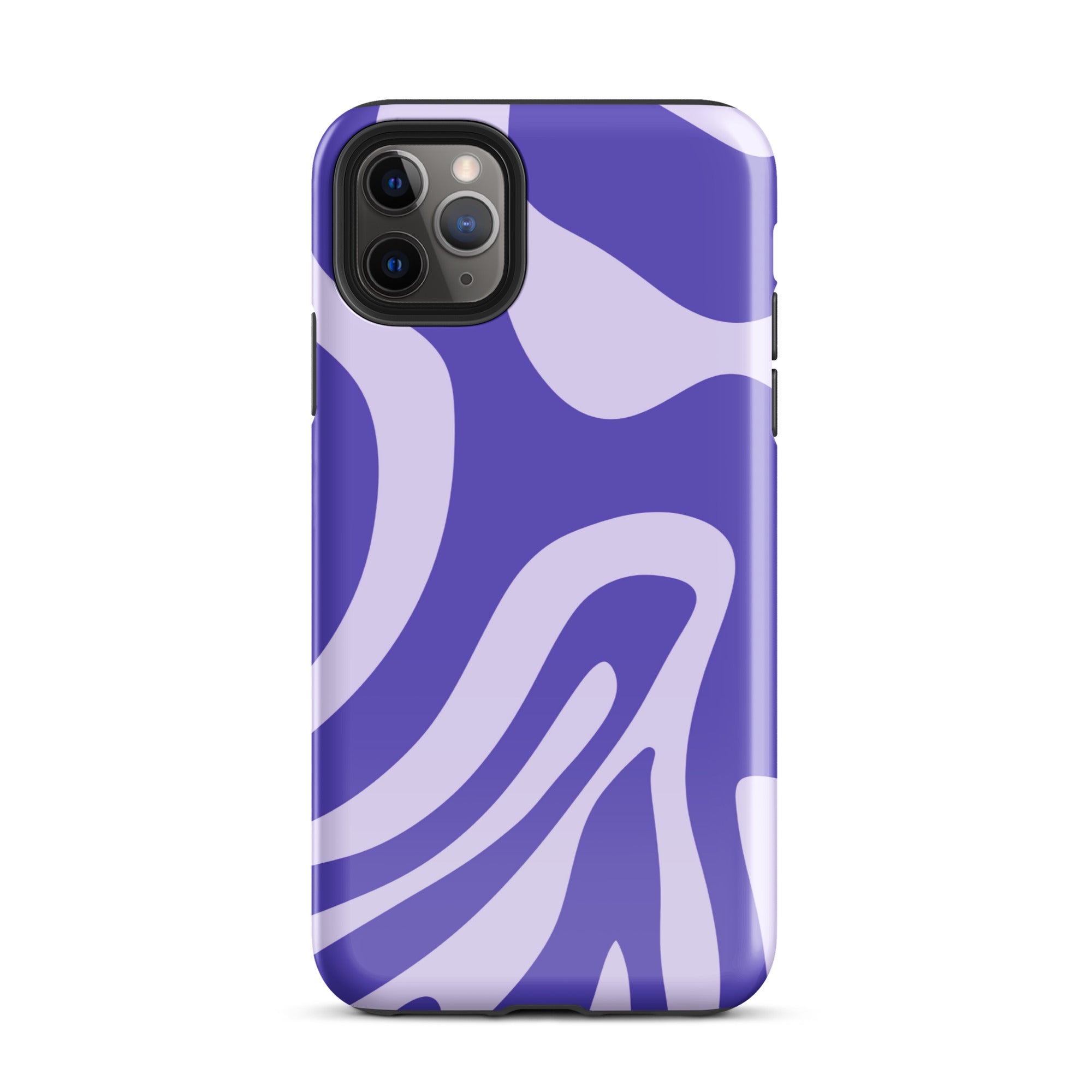 Violet Wave iPhone® Dual-Layered Tough Case : Fashionable Protection, Induction Charging Compatible, Global Shipping, JHTEE Accessories. - JHTEE