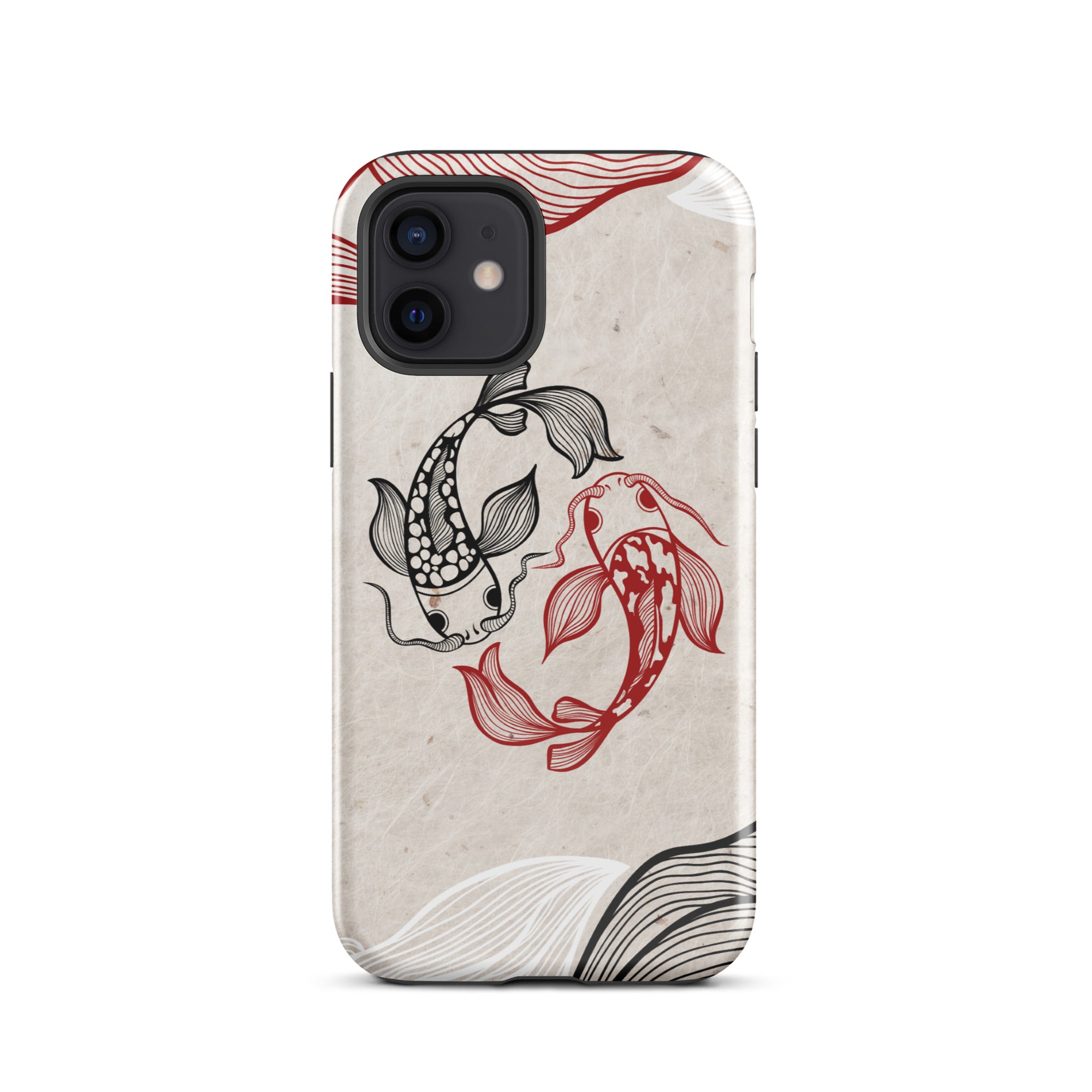 Koi Fish theme iPhone Dual-Layered Tough Case, Fashionable Protection, Induction Charging Compatible, Global Shipping, JHTEE Accessories. - JHTEE