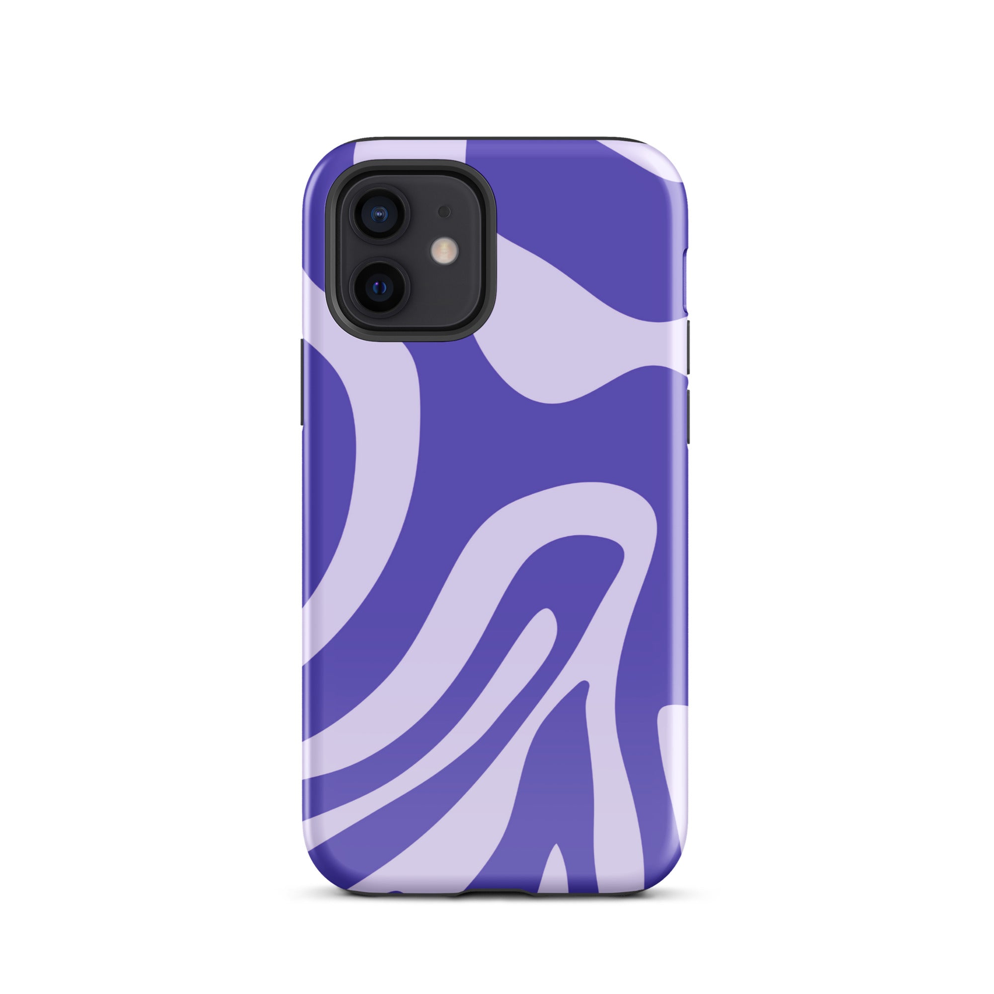 Violet Wave iPhone® Dual-Layered Tough Case : Fashionable Protection, Induction Charging Compatible, Global Shipping, JHTEE Accessories. - JHTEE