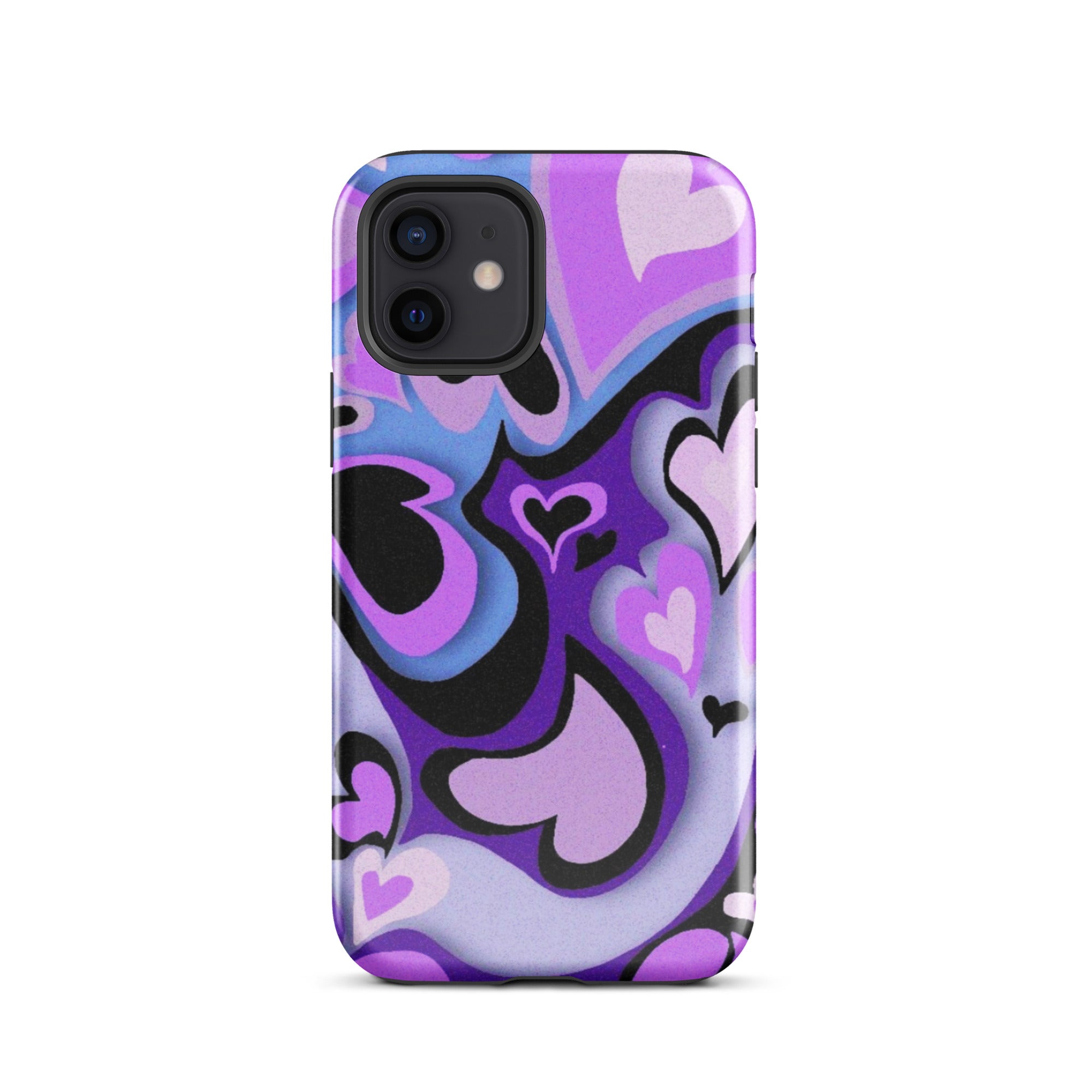 Hearts Art iPhone® Dual-Layered Tough Case : Fashionable Protection, Induction Charging Compatible, Global Shipping, JHTEE Accessories. - JHTEE
