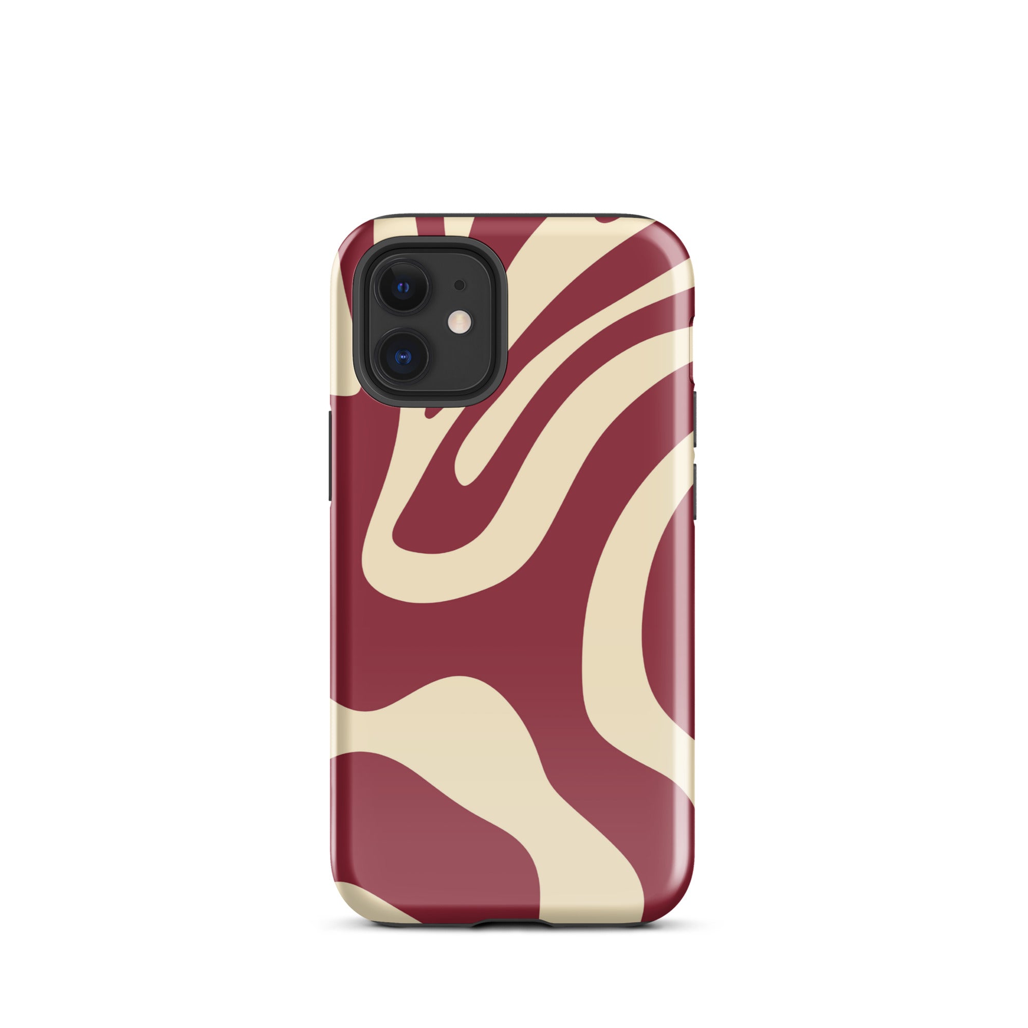 Red Wave iPhone® Dual-Layered Tough Case : Fashionable Protection, Induction Charging Compatible, Global Shipping, JHTEE Accessories. - JHTEE