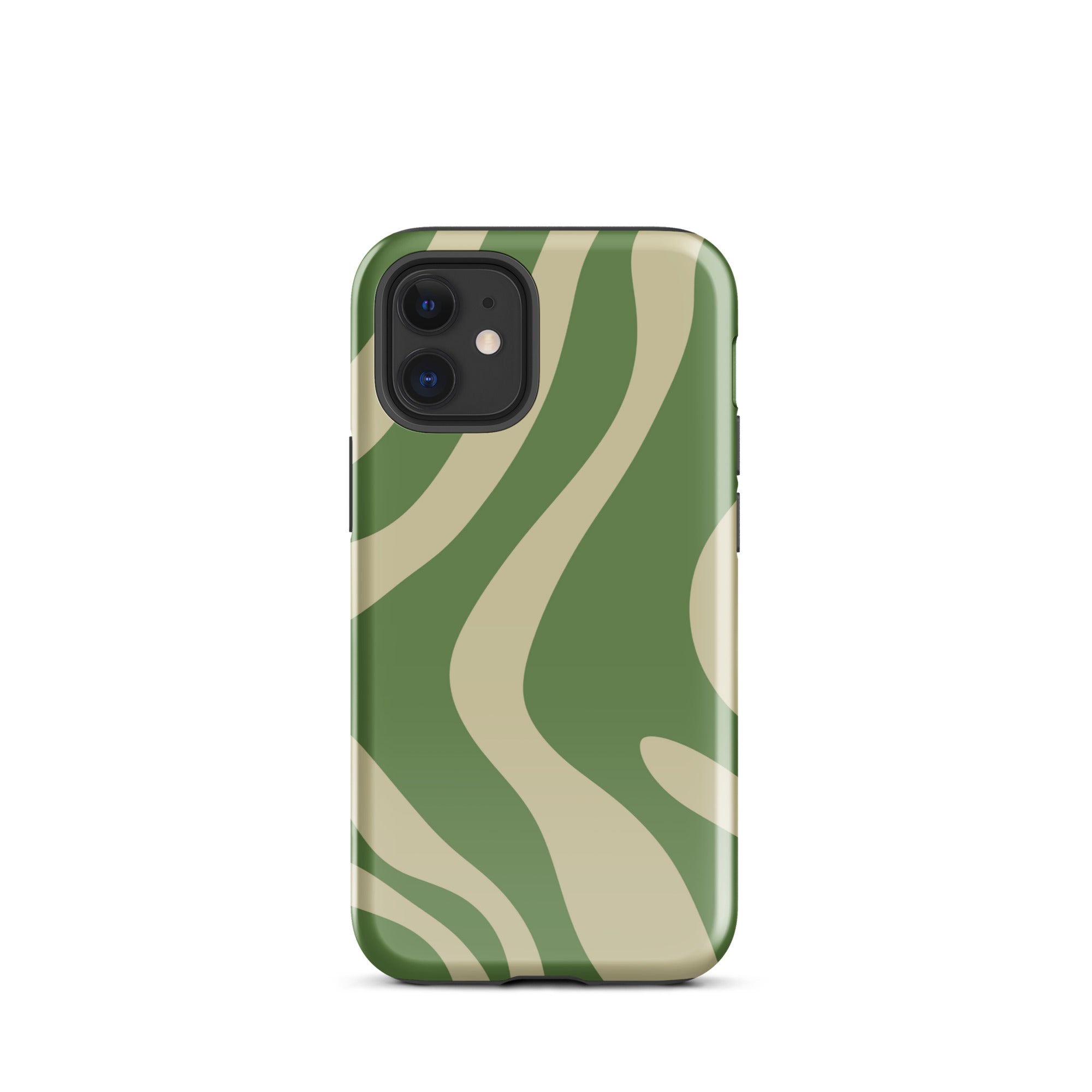 Green Wave iPhone® Dual-Layered Tough Case : Fashionable Protection, Induction Charging Compatible, Global Shipping, JHTEE Accessories. - JHTEE