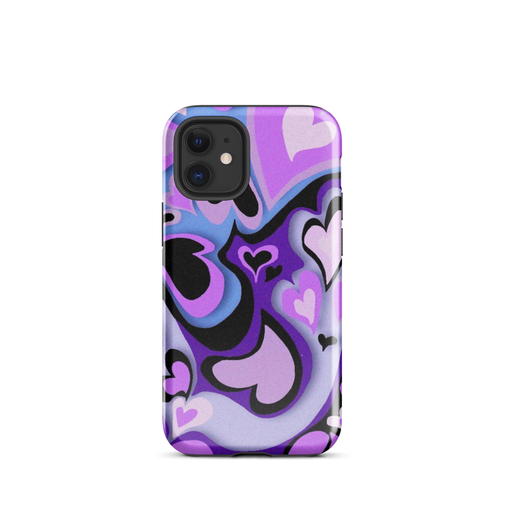 Hearts Art iPhone® Dual-Layered Tough Case : Fashionable Protection, Induction Charging Compatible, Global Shipping, JHTEE Accessories. - JHTEE