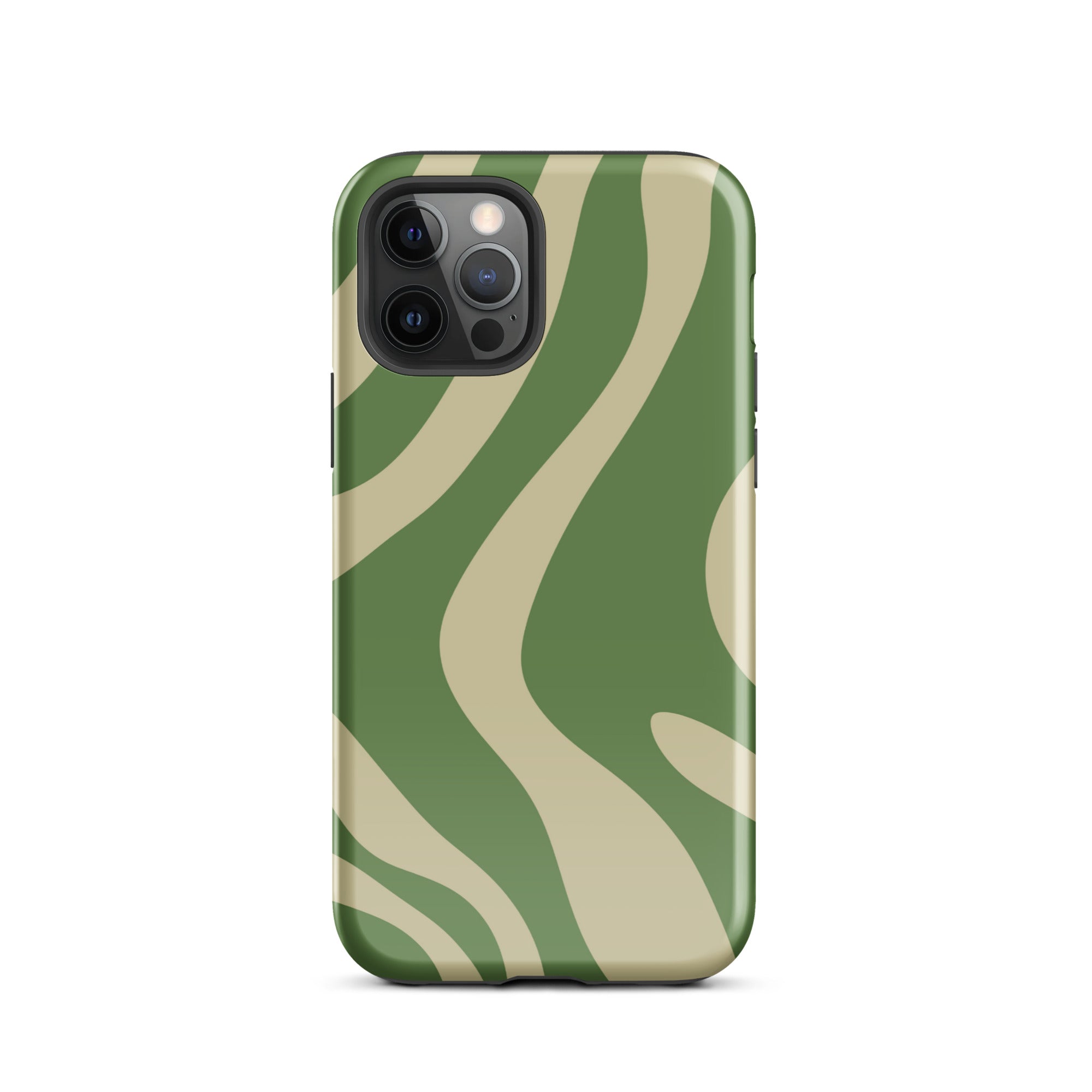 Green Wave iPhone® Dual-Layered Tough Case : Fashionable Protection, Induction Charging Compatible, Global Shipping, JHTEE Accessories. - JHTEE