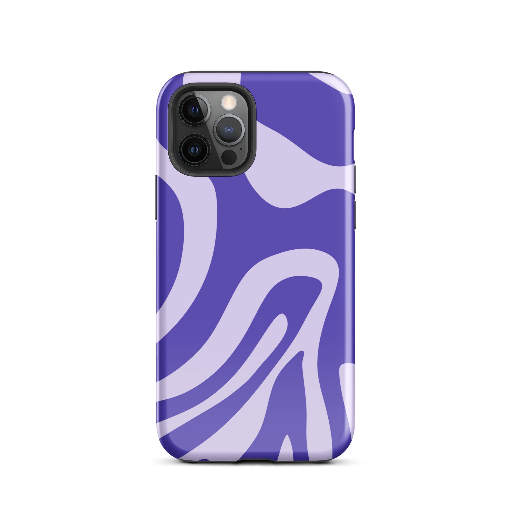Violet Wave iPhone® Dual-Layered Tough Case : Fashionable Protection, Induction Charging Compatible, Global Shipping, JHTEE Accessories. - JHTEE