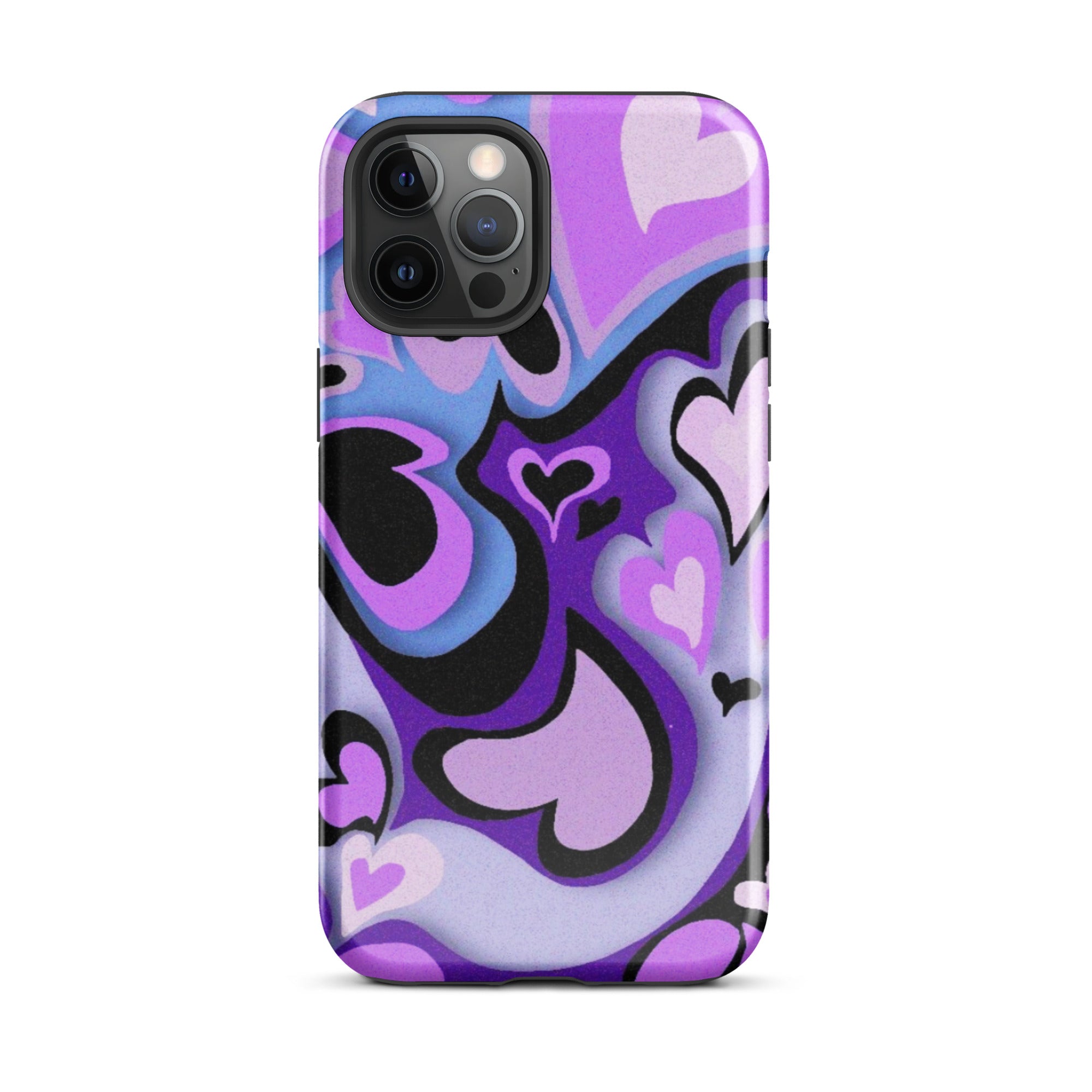 Hearts Art iPhone® Dual-Layered Tough Case : Fashionable Protection, Induction Charging Compatible, Global Shipping, JHTEE Accessories. - JHTEE