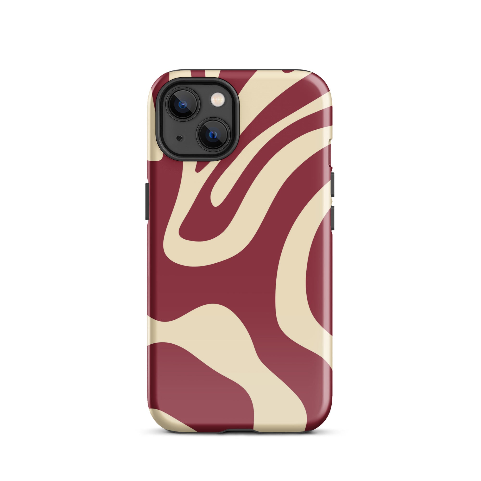 Red Wave iPhone® Dual-Layered Tough Case : Fashionable Protection, Induction Charging Compatible, Global Shipping, JHTEE Accessories. - JHTEE