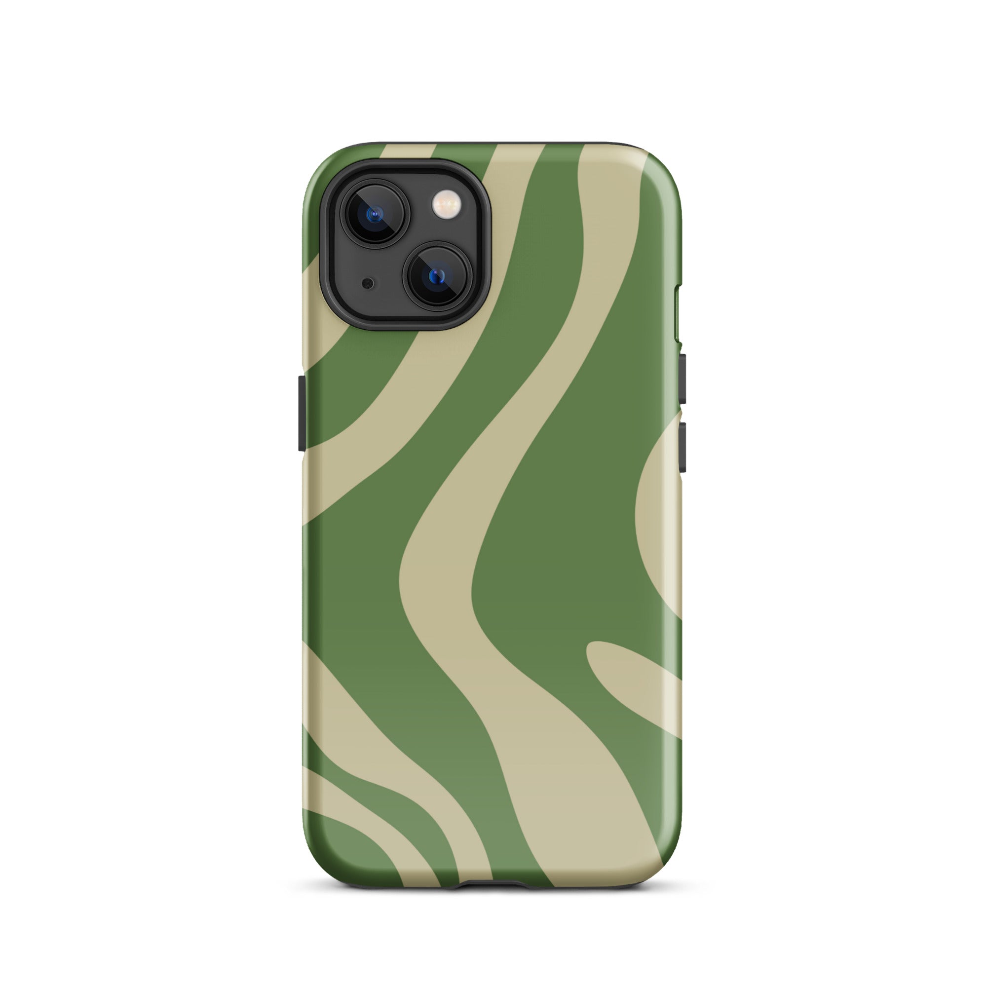 Green Wave iPhone® Dual-Layered Tough Case : Fashionable Protection, Induction Charging Compatible, Global Shipping, JHTEE Accessories. - JHTEE