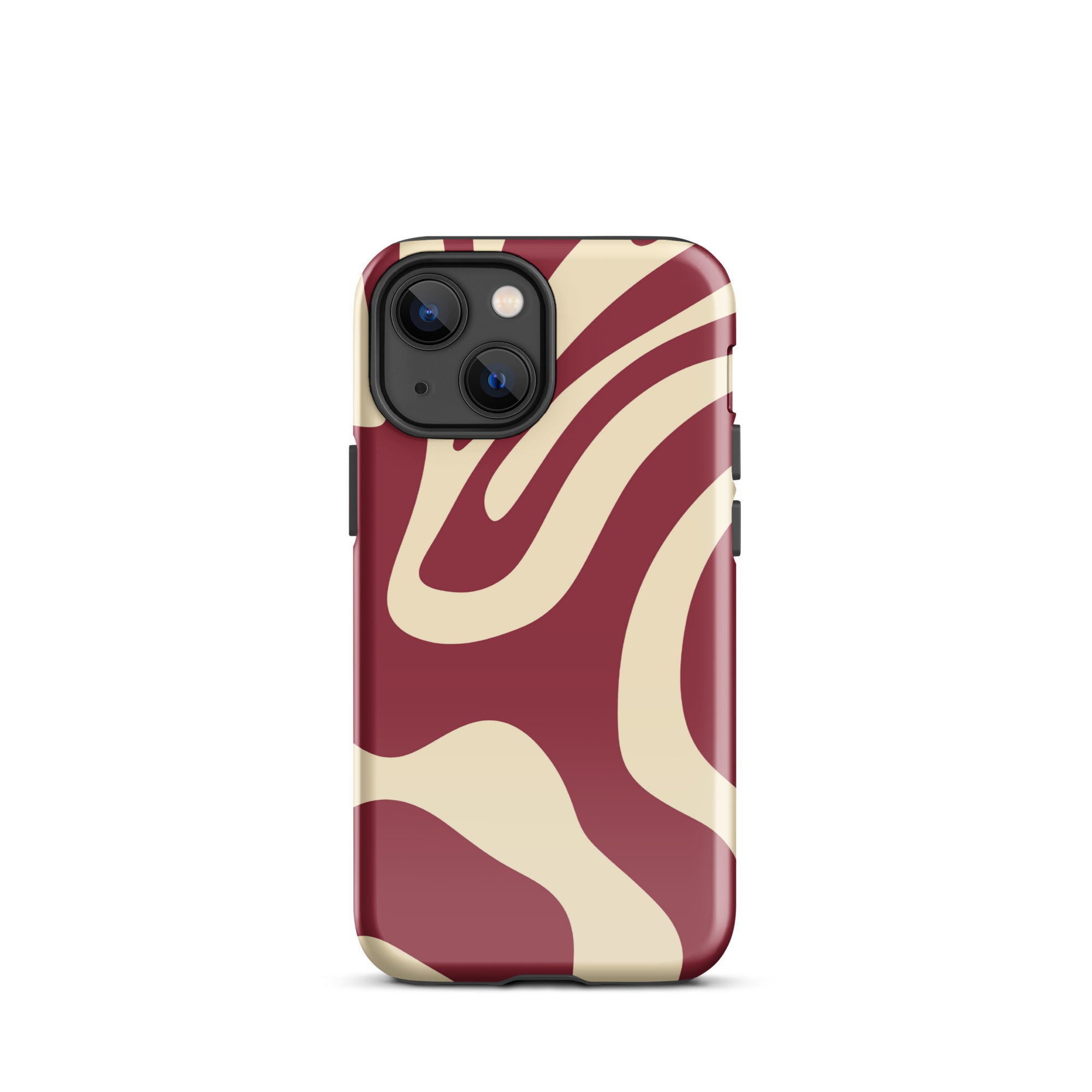 Red Wave iPhone® Dual-Layered Tough Case : Fashionable Protection, Induction Charging Compatible, Global Shipping, JHTEE Accessories. - JHTEE