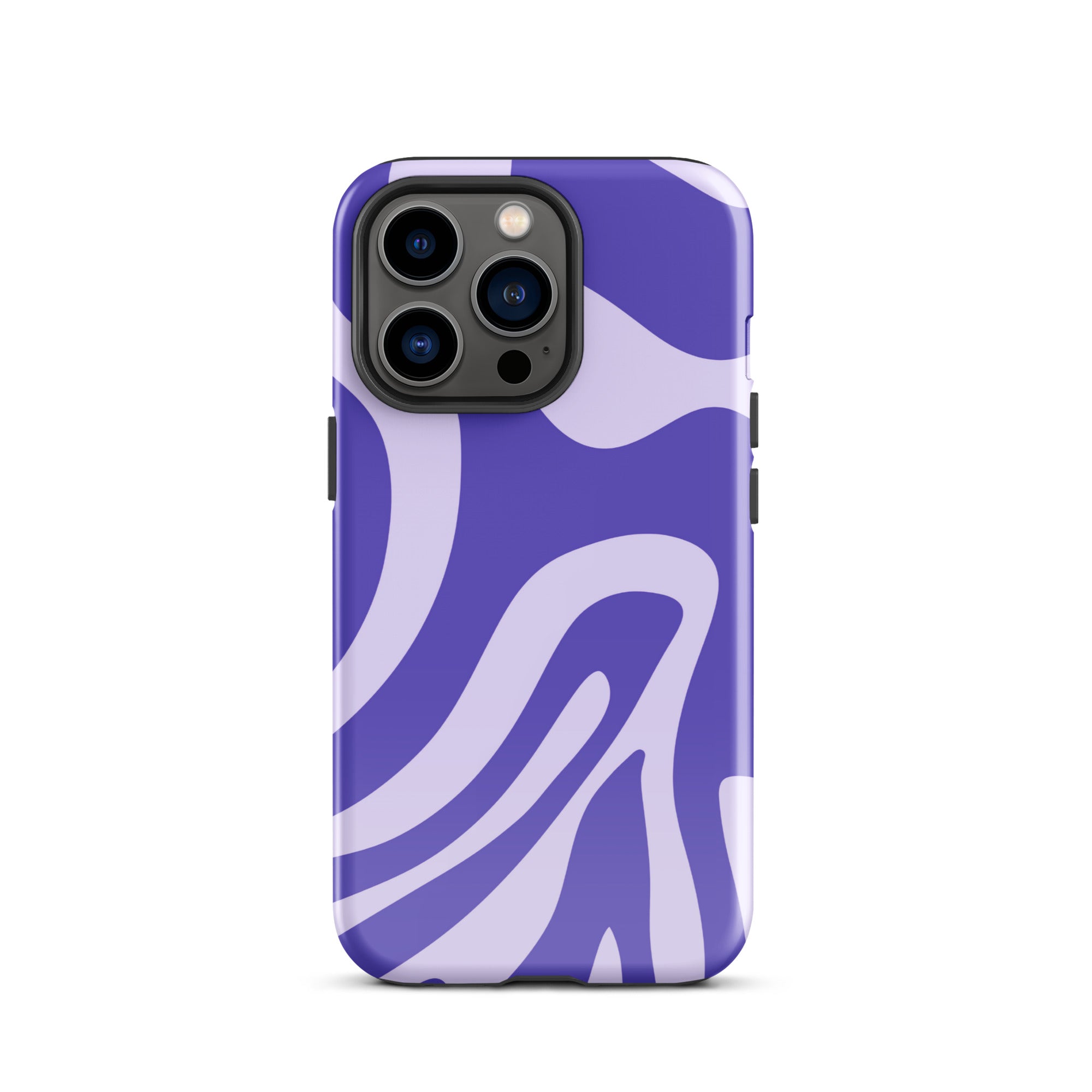 Violet Wave iPhone® Dual-Layered Tough Case : Fashionable Protection, Induction Charging Compatible, Global Shipping, JHTEE Accessories. - JHTEE