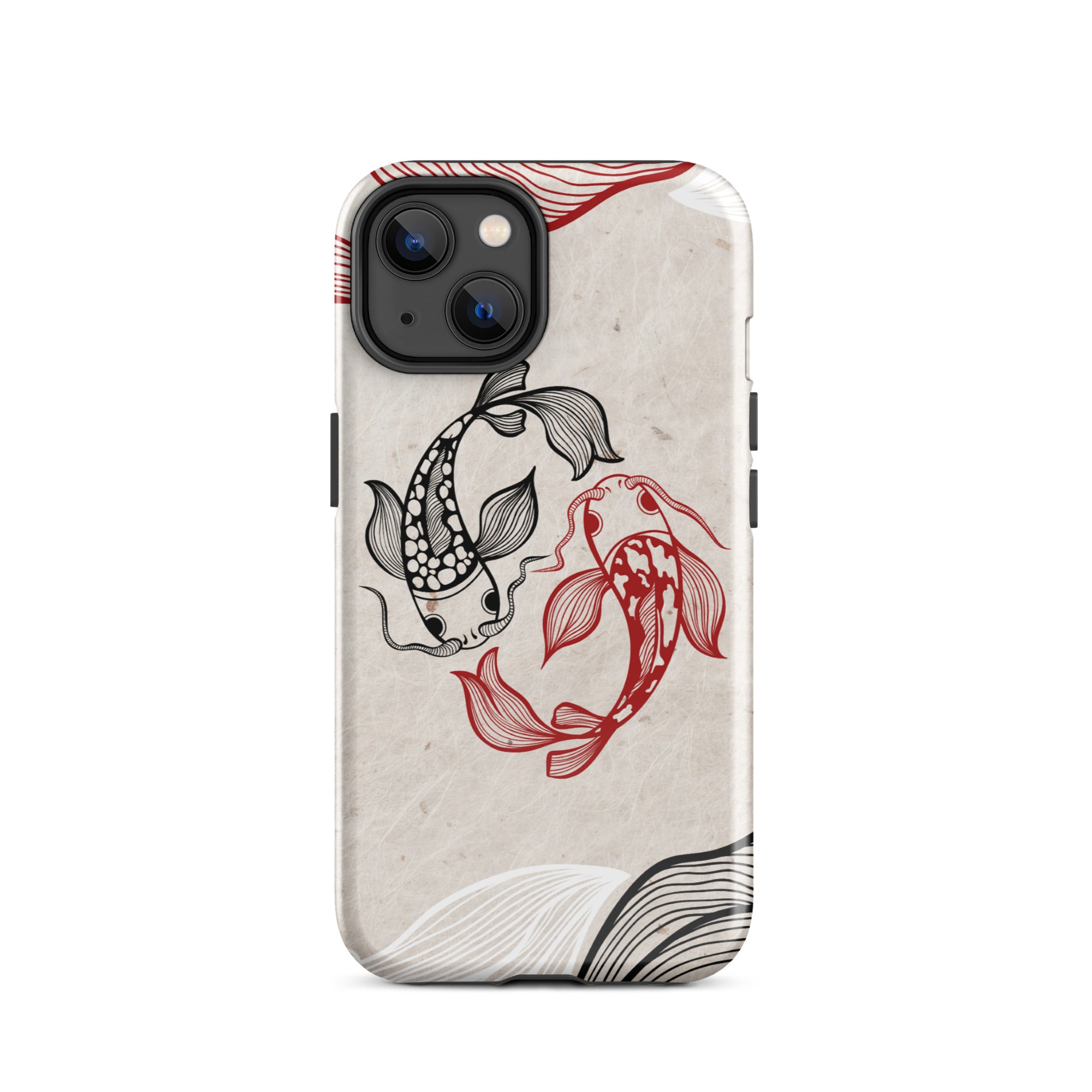 Koi Fish theme iPhone Dual-Layered Tough Case, Fashionable Protection, Induction Charging Compatible, Global Shipping, JHTEE Accessories. - JHTEE
