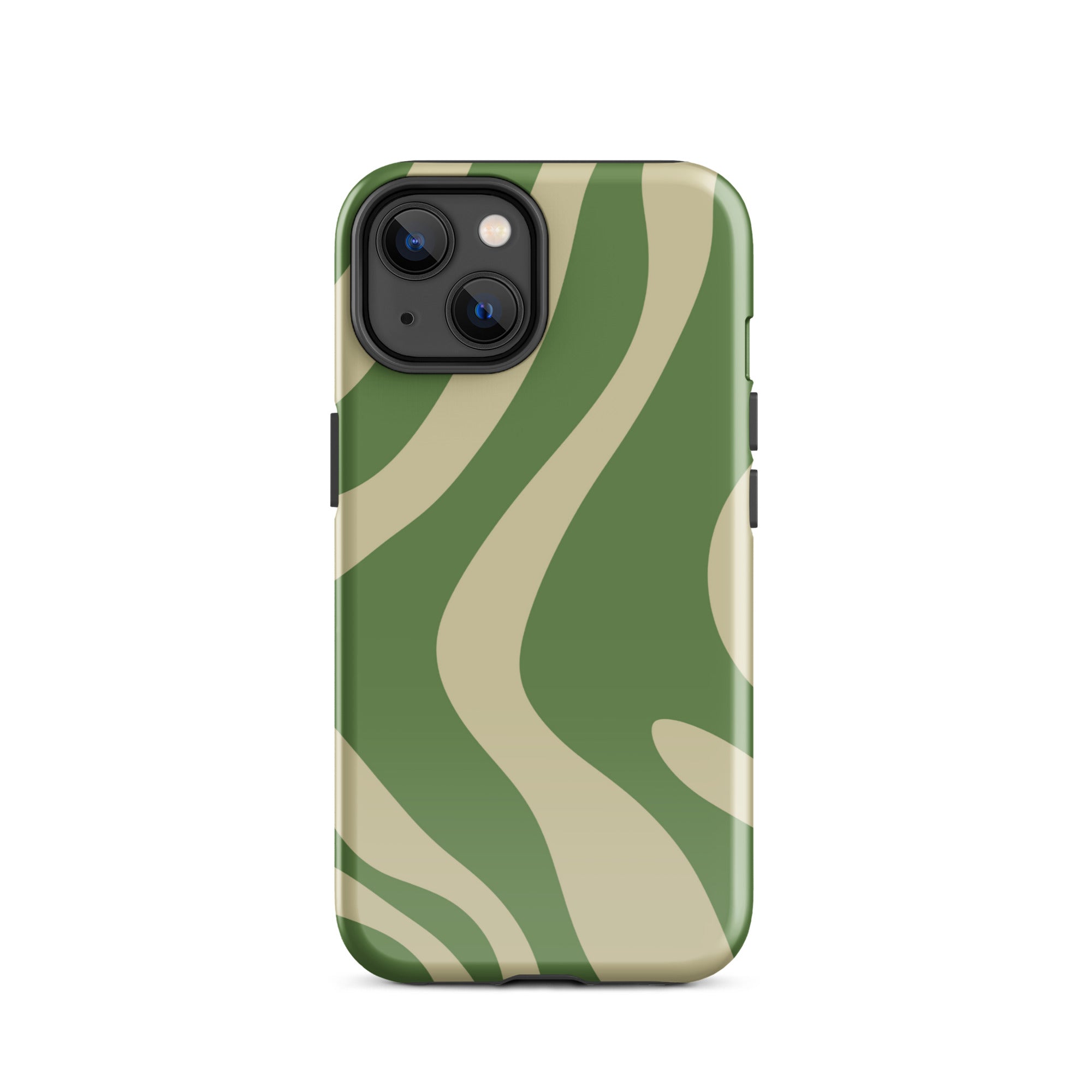 Green Wave iPhone® Dual-Layered Tough Case : Fashionable Protection, Induction Charging Compatible, Global Shipping, JHTEE Accessories. - JHTEE