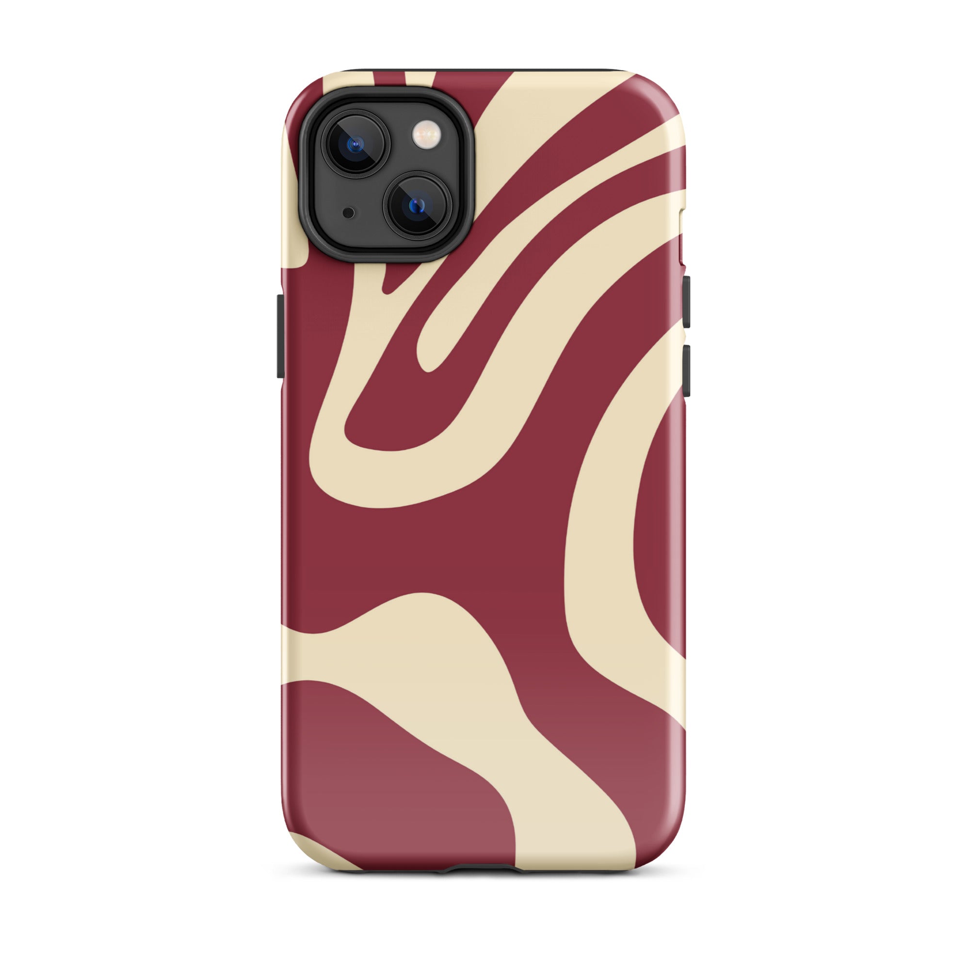 Red Wave iPhone® Dual-Layered Tough Case : Fashionable Protection, Induction Charging Compatible, Global Shipping, JHTEE Accessories. - JHTEE