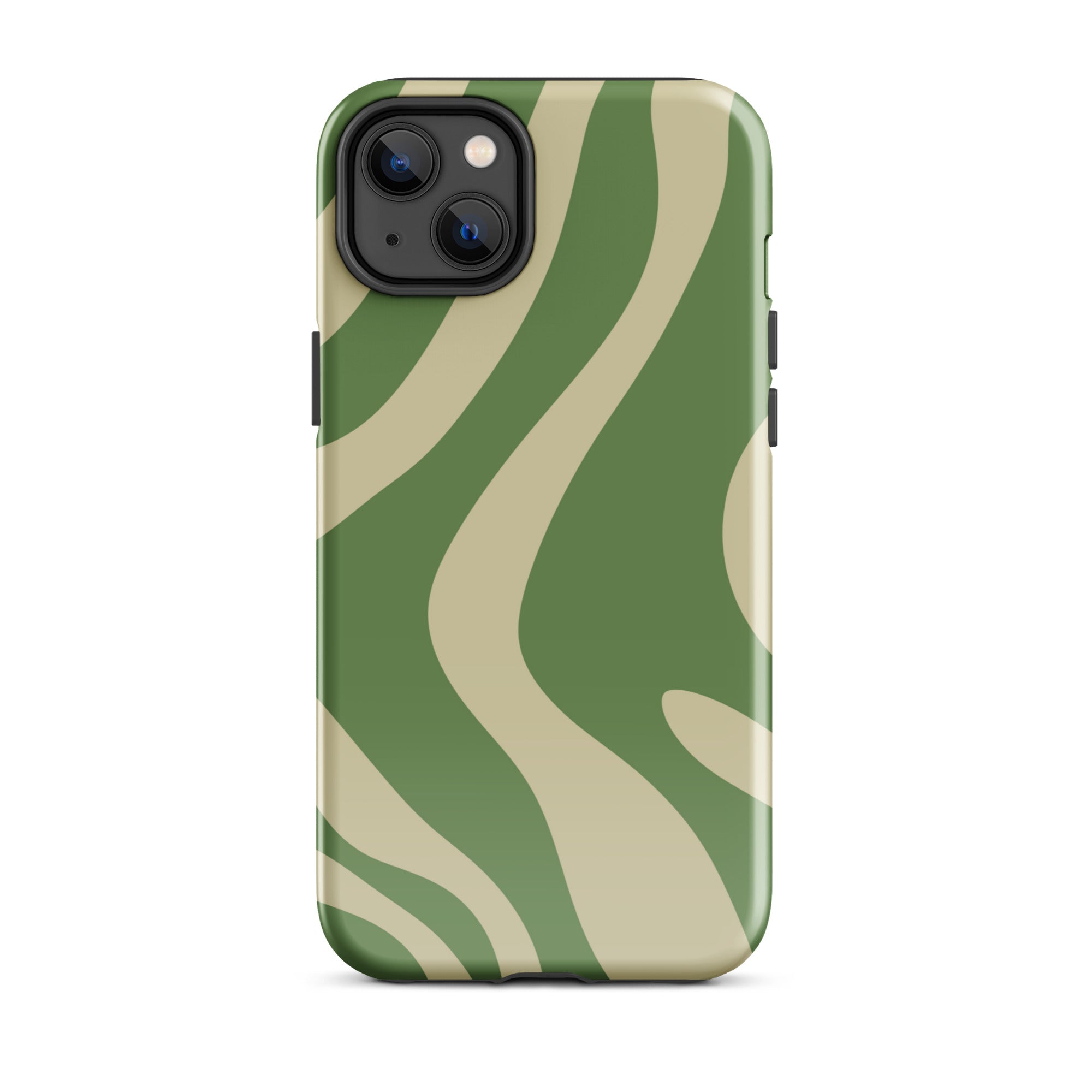 Green Wave iPhone® Dual-Layered Tough Case : Fashionable Protection, Induction Charging Compatible, Global Shipping, JHTEE Accessories. - JHTEE