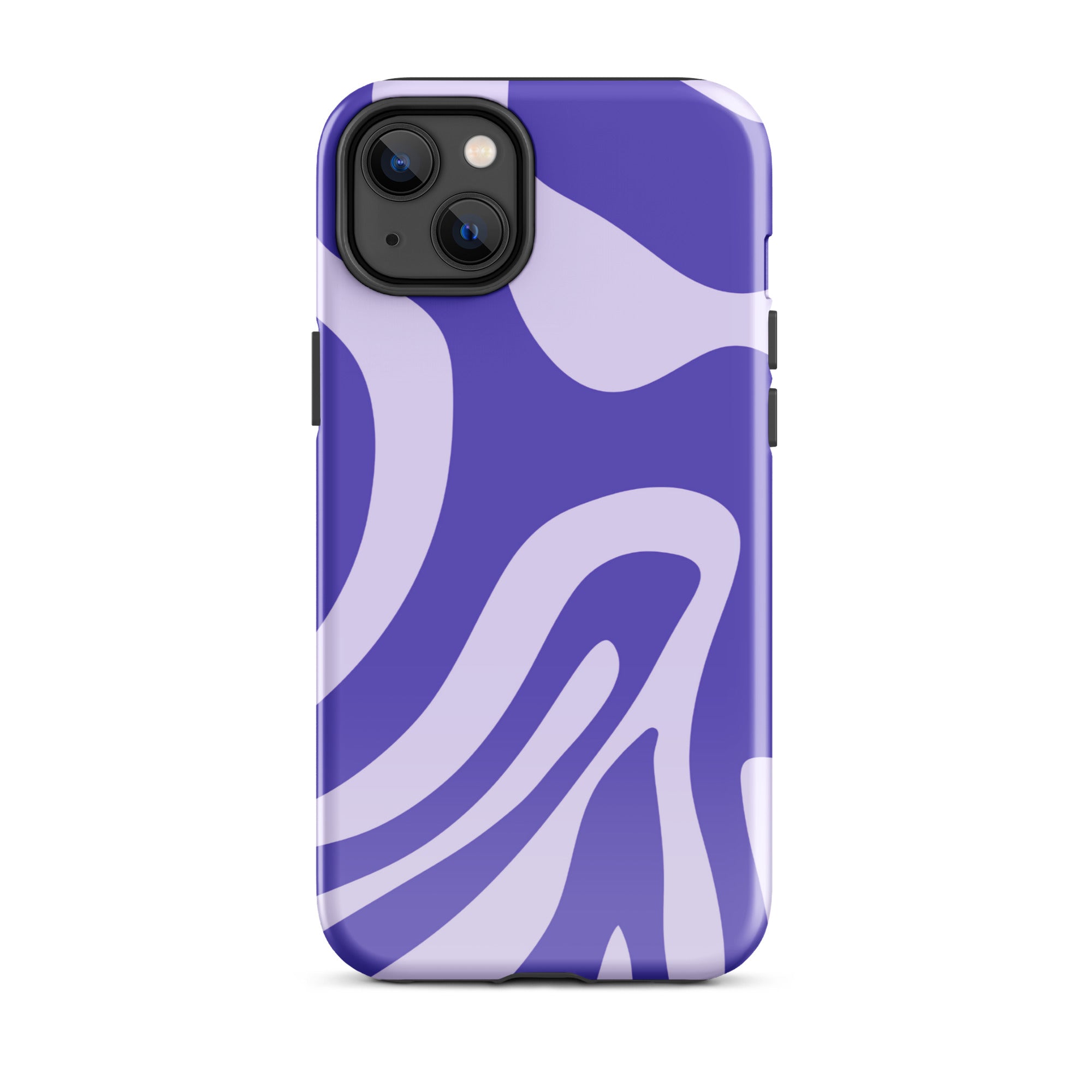 Violet Wave iPhone® Dual-Layered Tough Case : Fashionable Protection, Induction Charging Compatible, Global Shipping, JHTEE Accessories. - JHTEE