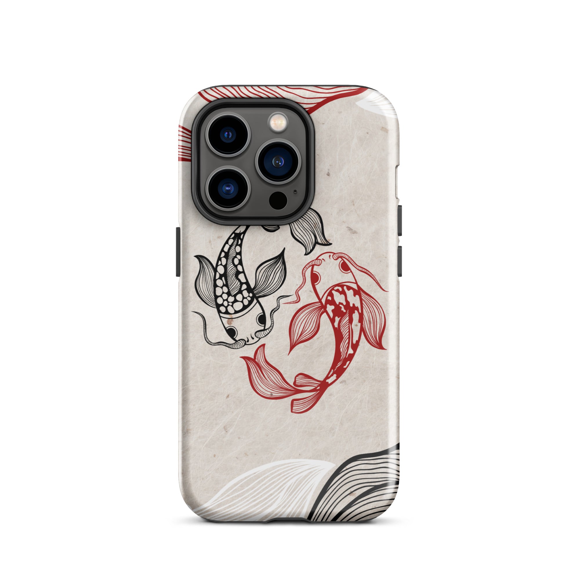 Koi Fish theme iPhone Dual-Layered Tough Case, Fashionable Protection, Induction Charging Compatible, Global Shipping, JHTEE Accessories. - JHTEE