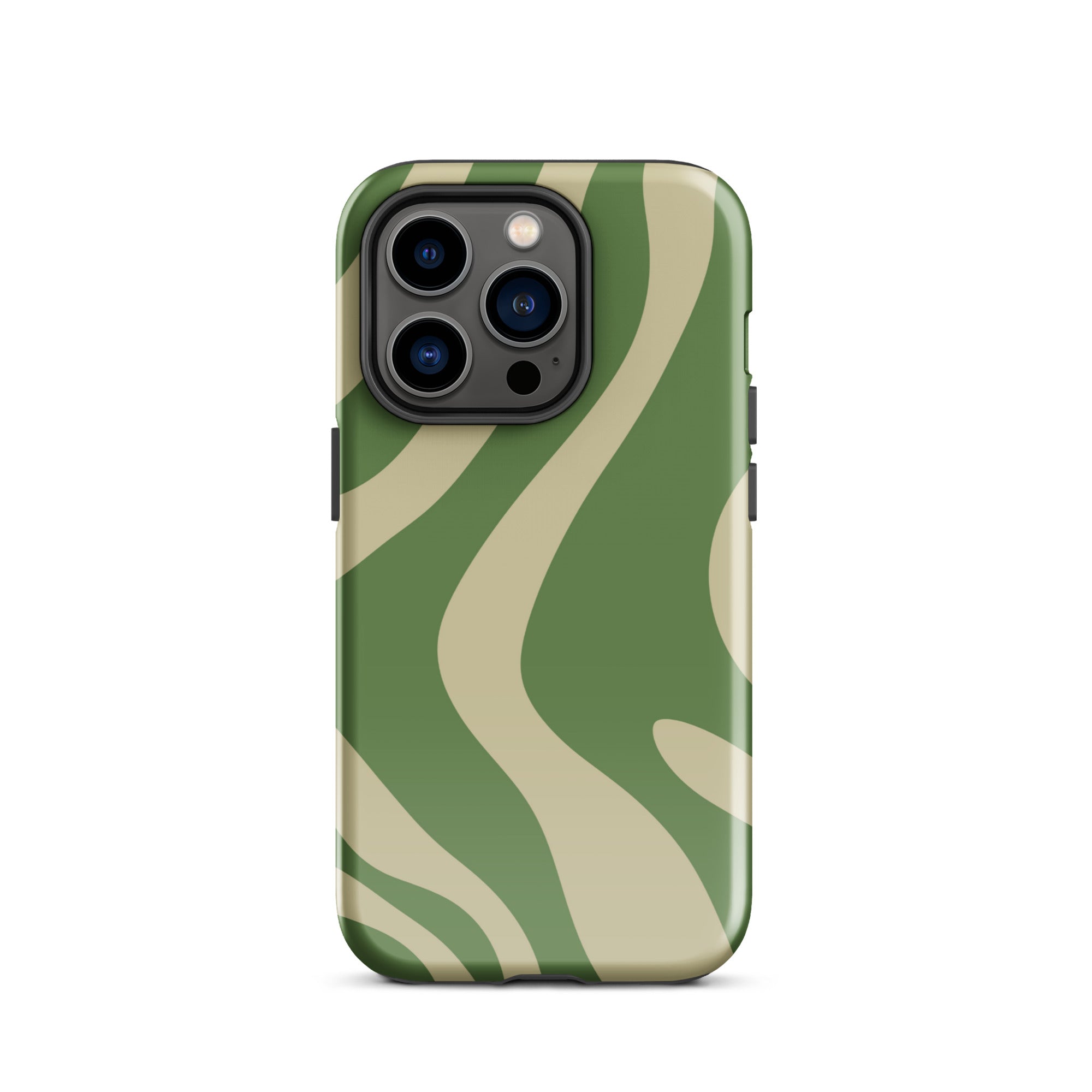 Green Wave iPhone® Dual-Layered Tough Case : Fashionable Protection, Induction Charging Compatible, Global Shipping, JHTEE Accessories. - JHTEE