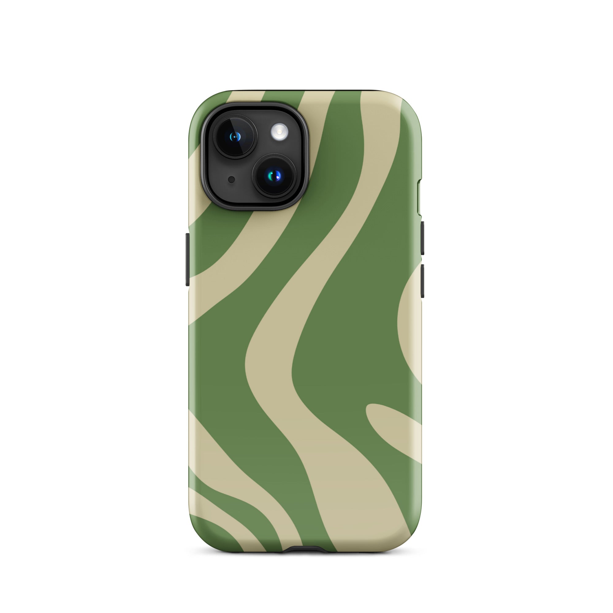 Green Wave iPhone® Dual-Layered Tough Case : Fashionable Protection, Induction Charging Compatible, Global Shipping, JHTEE Accessories. - JHTEE