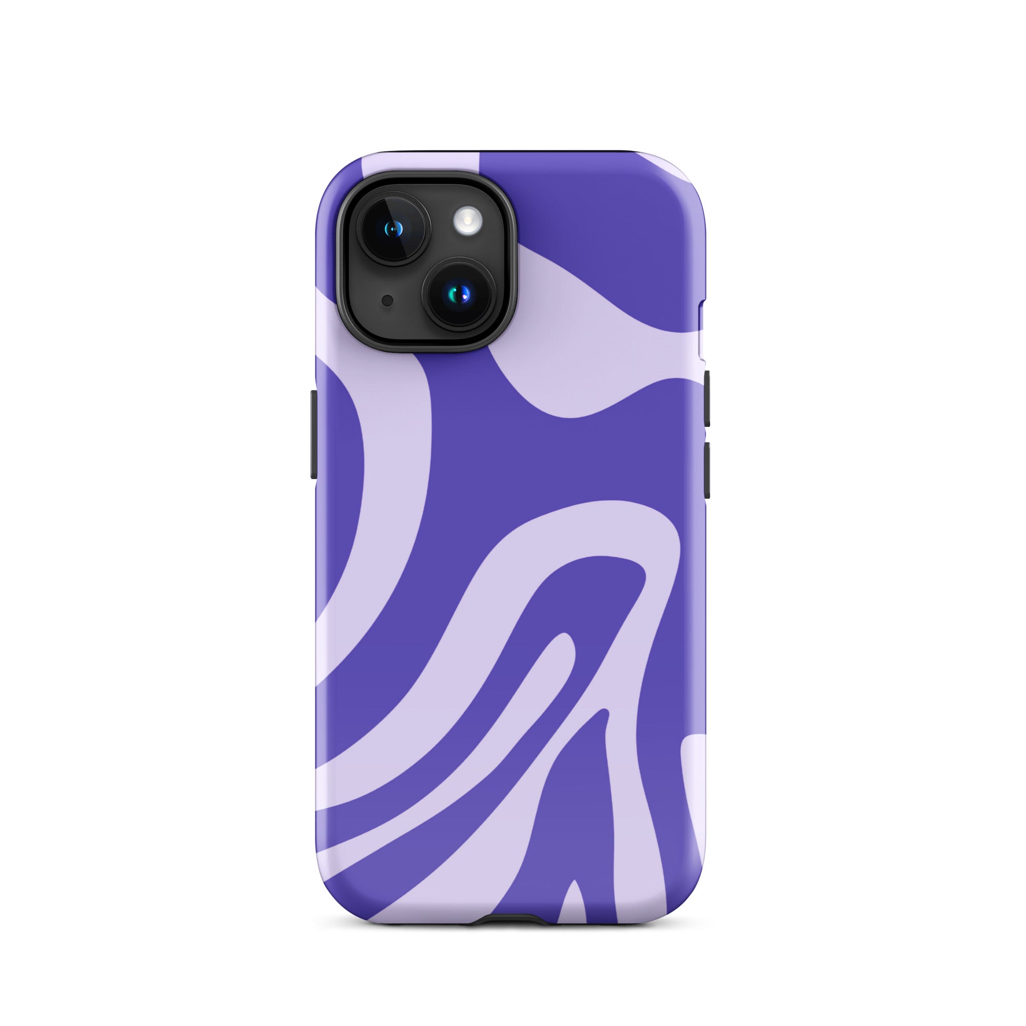 Violet Wave iPhone® Dual-Layered Tough Case : Fashionable Protection, Induction Charging Compatible, Global Shipping, JHTEE Accessories. - JHTEE