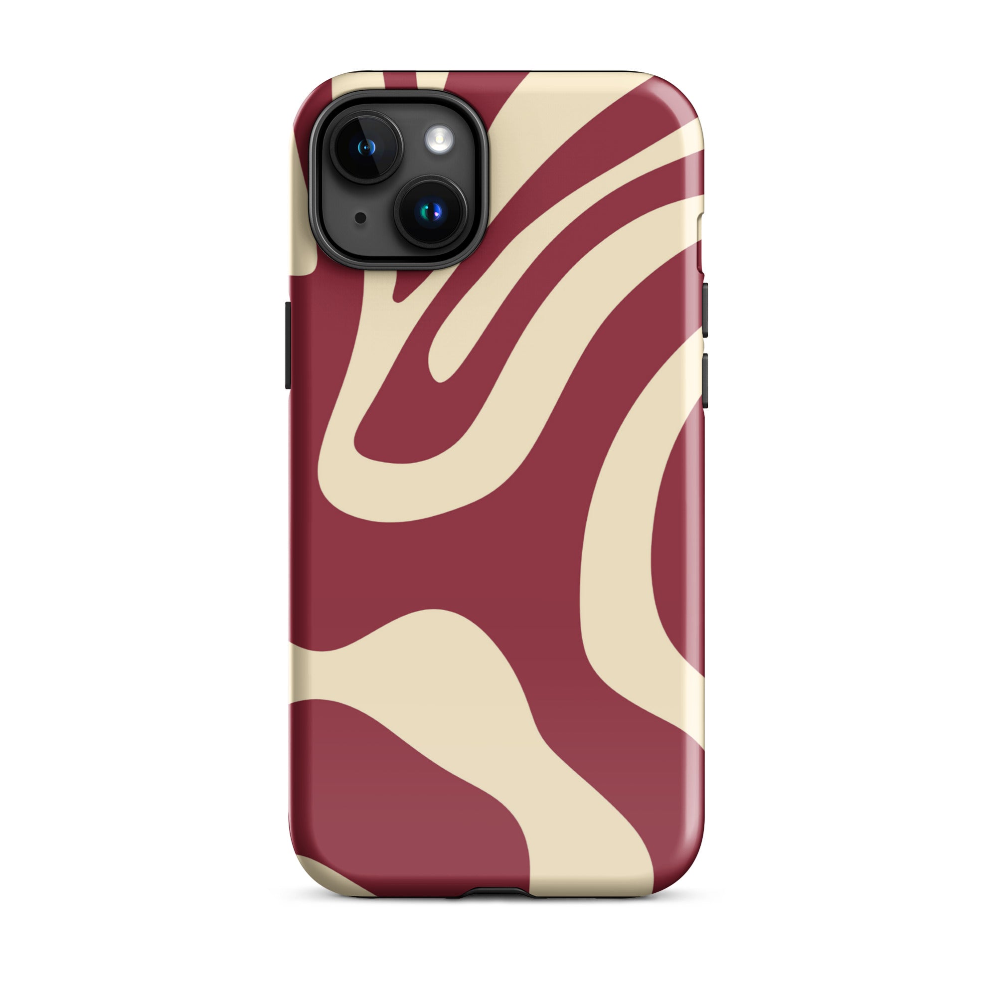 Red Wave iPhone® Dual-Layered Tough Case : Fashionable Protection, Induction Charging Compatible, Global Shipping, JHTEE Accessories. - JHTEE