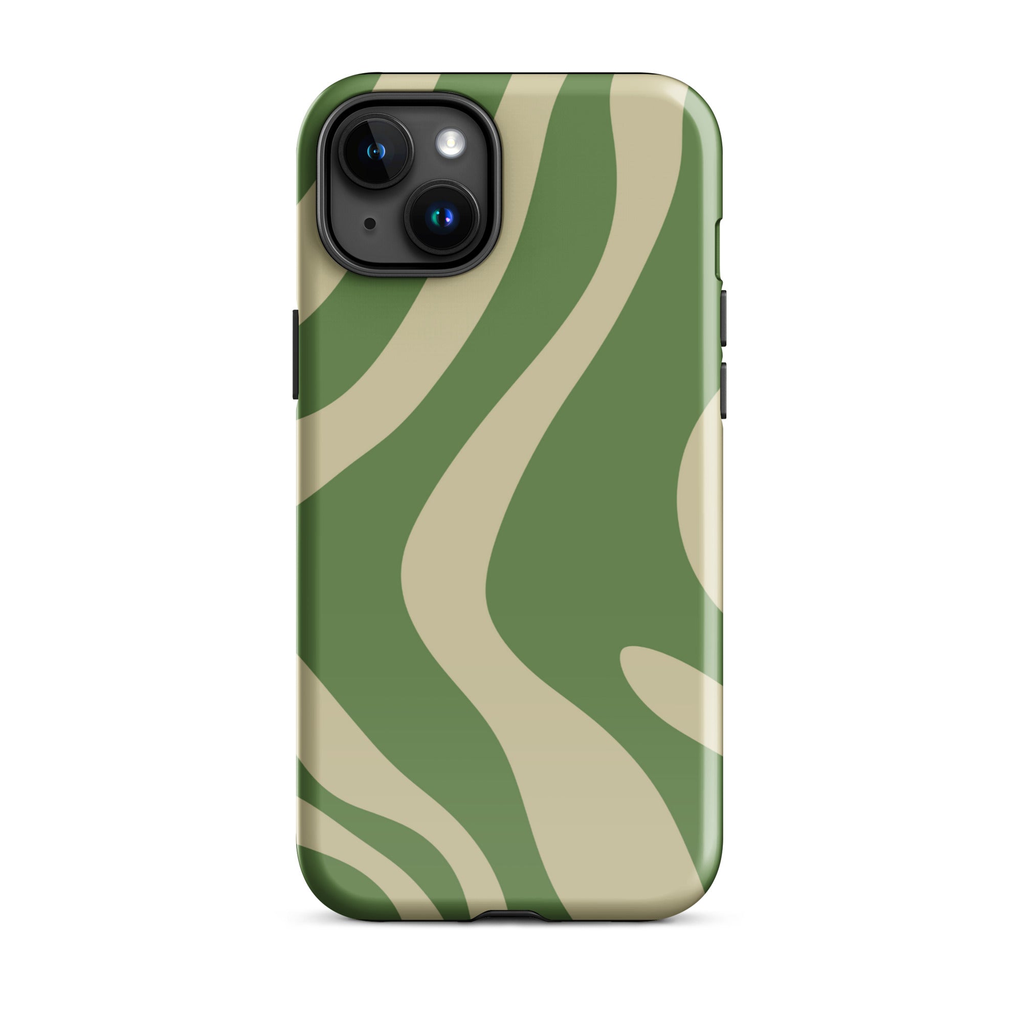 Green Wave iPhone® Dual-Layered Tough Case : Fashionable Protection, Induction Charging Compatible, Global Shipping, JHTEE Accessories. - JHTEE
