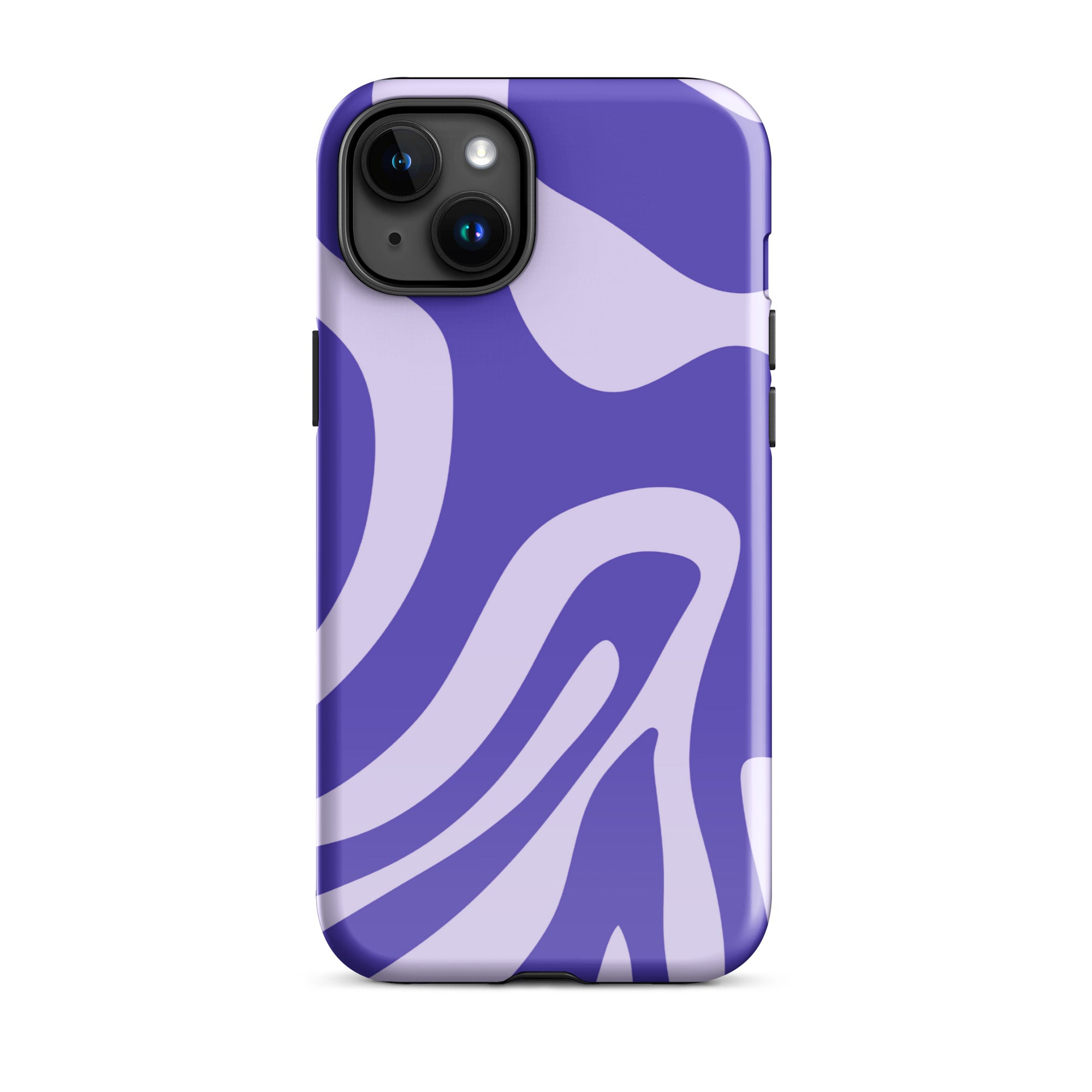 Violet Wave iPhone® Dual-Layered Tough Case : Fashionable Protection, Induction Charging Compatible, Global Shipping, JHTEE Accessories. - JHTEE