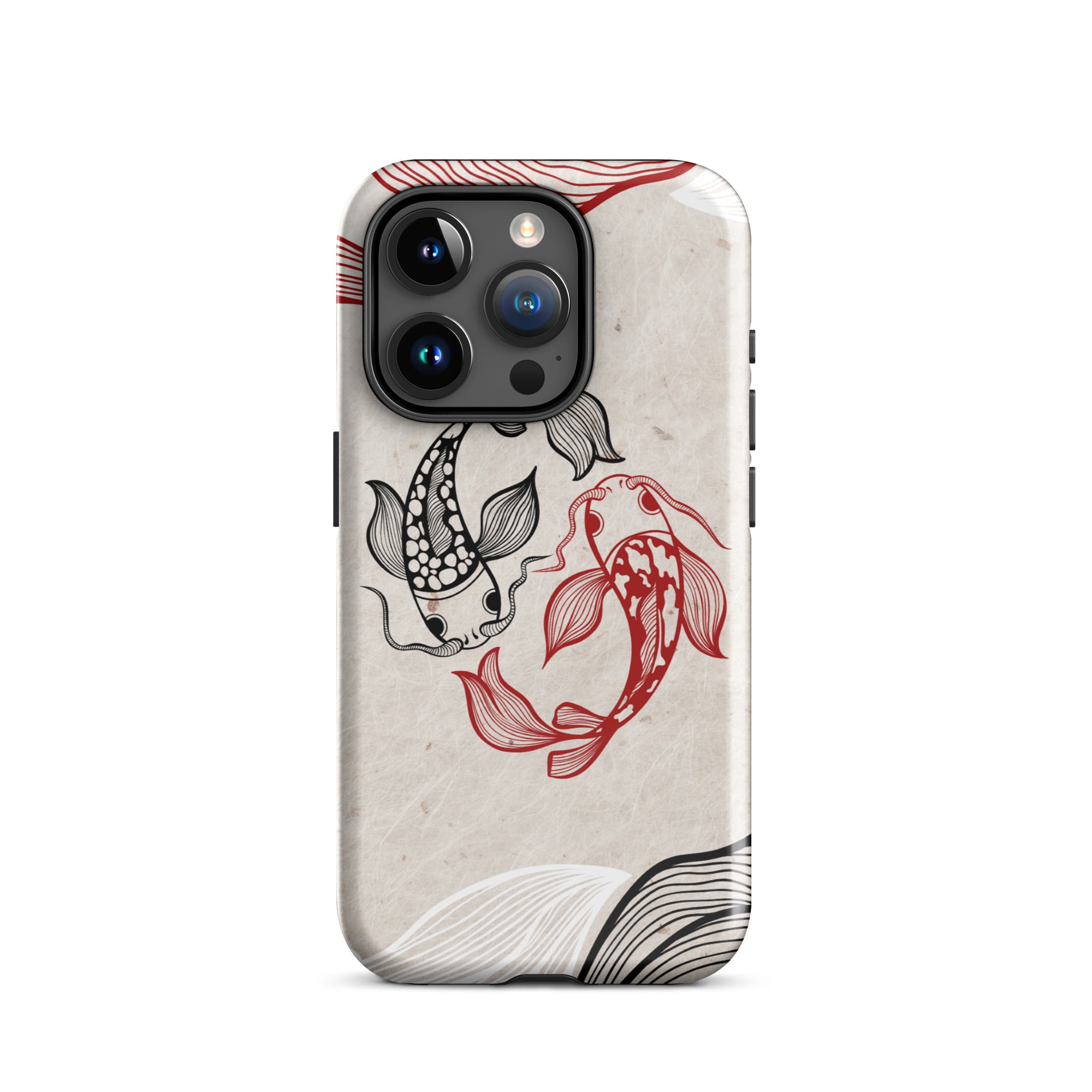Koi Fish theme iPhone Dual-Layered Tough Case, Fashionable Protection, Induction Charging Compatible, Global Shipping, JHTEE Accessories. - JHTEE