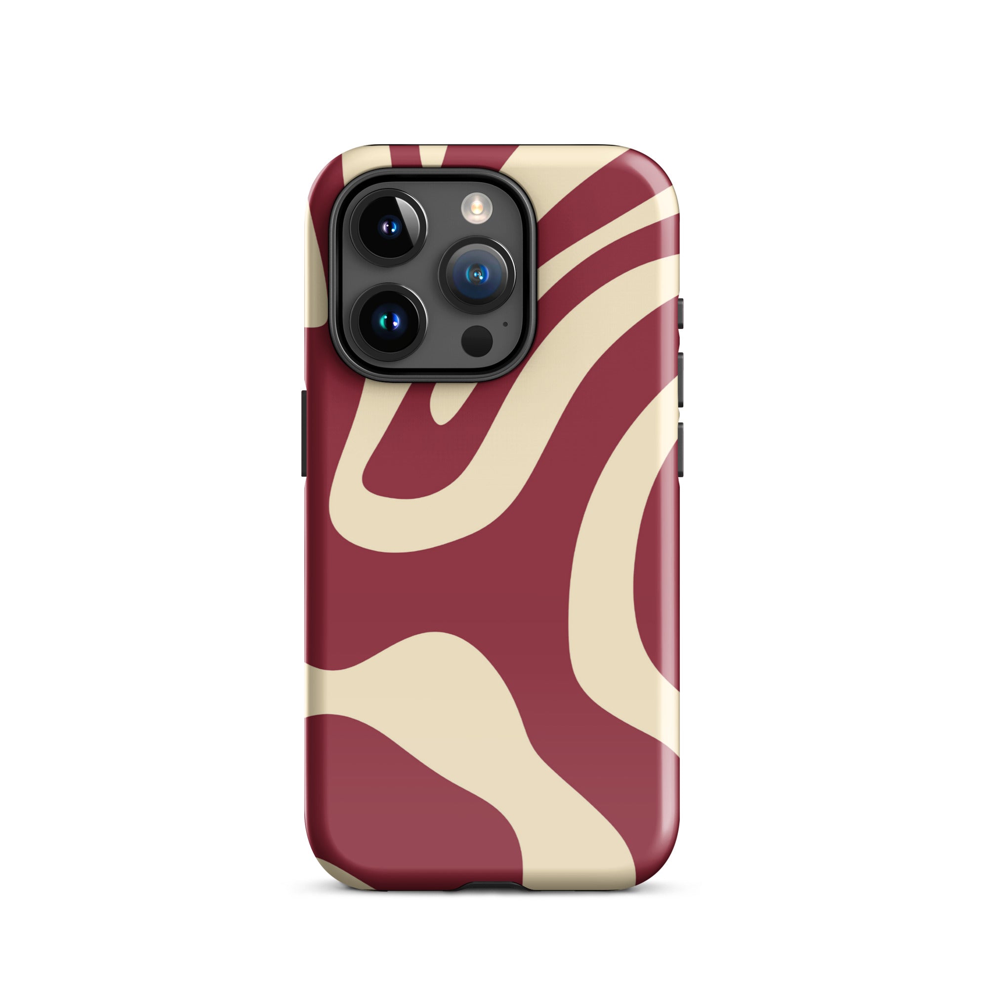 Red Wave iPhone® Dual-Layered Tough Case : Fashionable Protection, Induction Charging Compatible, Global Shipping, JHTEE Accessories. - JHTEE