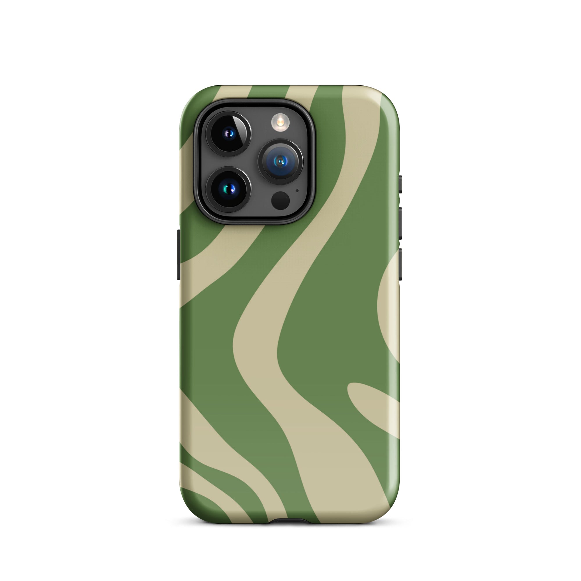 Green Wave iPhone® Dual-Layered Tough Case : Fashionable Protection, Induction Charging Compatible, Global Shipping, JHTEE Accessories. - JHTEE