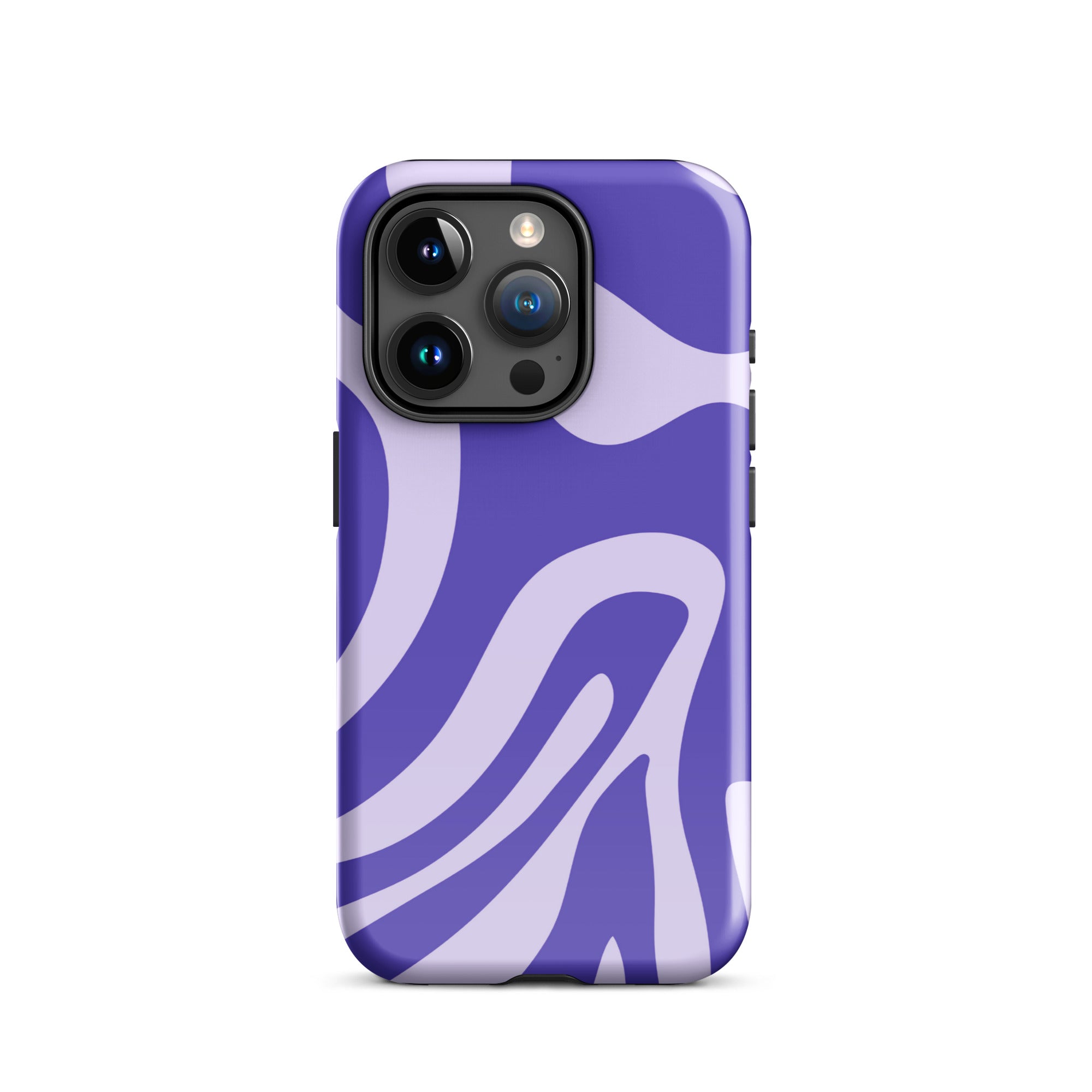 Violet Wave iPhone® Dual-Layered Tough Case : Fashionable Protection, Induction Charging Compatible, Global Shipping, JHTEE Accessories. - JHTEE