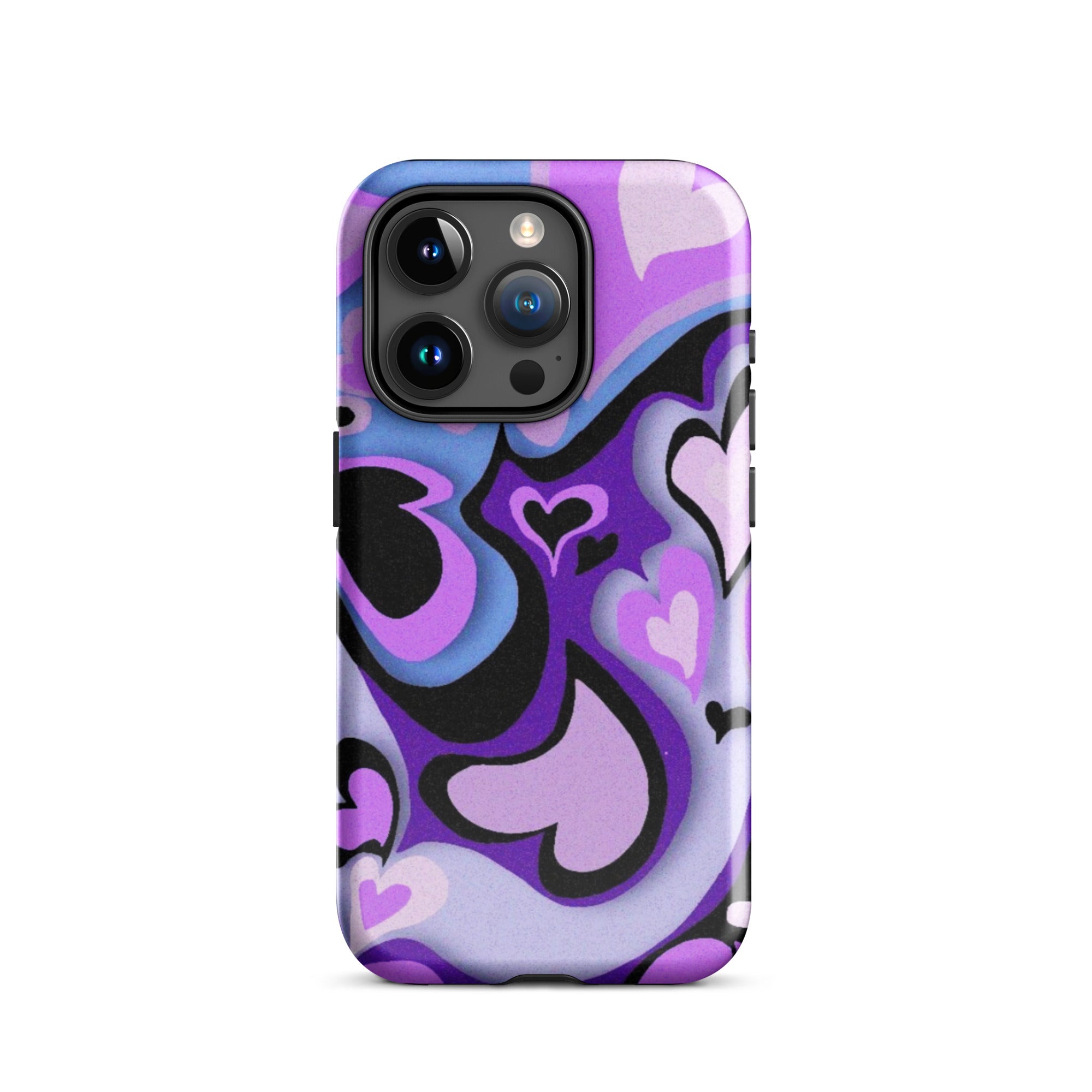 Hearts Art iPhone® Dual-Layered Tough Case : Fashionable Protection, Induction Charging Compatible, Global Shipping, JHTEE Accessories. - JHTEE
