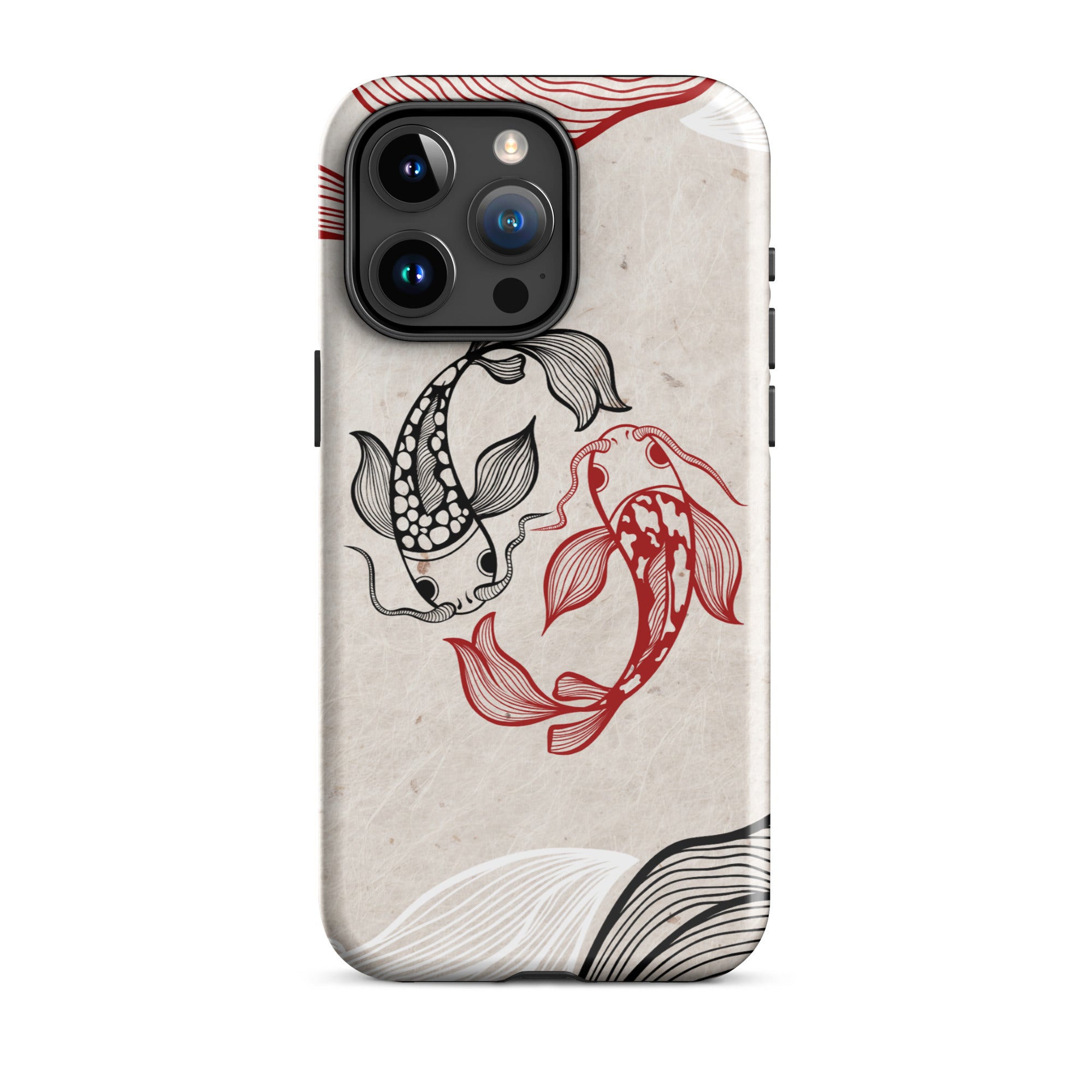 Koi Fish theme iPhone Dual-Layered Tough Case, Fashionable Protection, Induction Charging Compatible, Global Shipping, JHTEE Accessories. - JHTEE