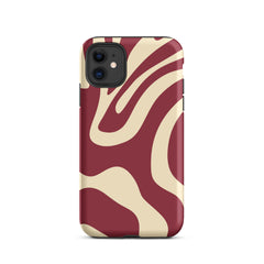 Red Wave iPhone® Dual-Layered Tough Case : Fashionable Protection, Induction Charging Compatible, Global Shipping, JHTEE Accessories. - JHTEE