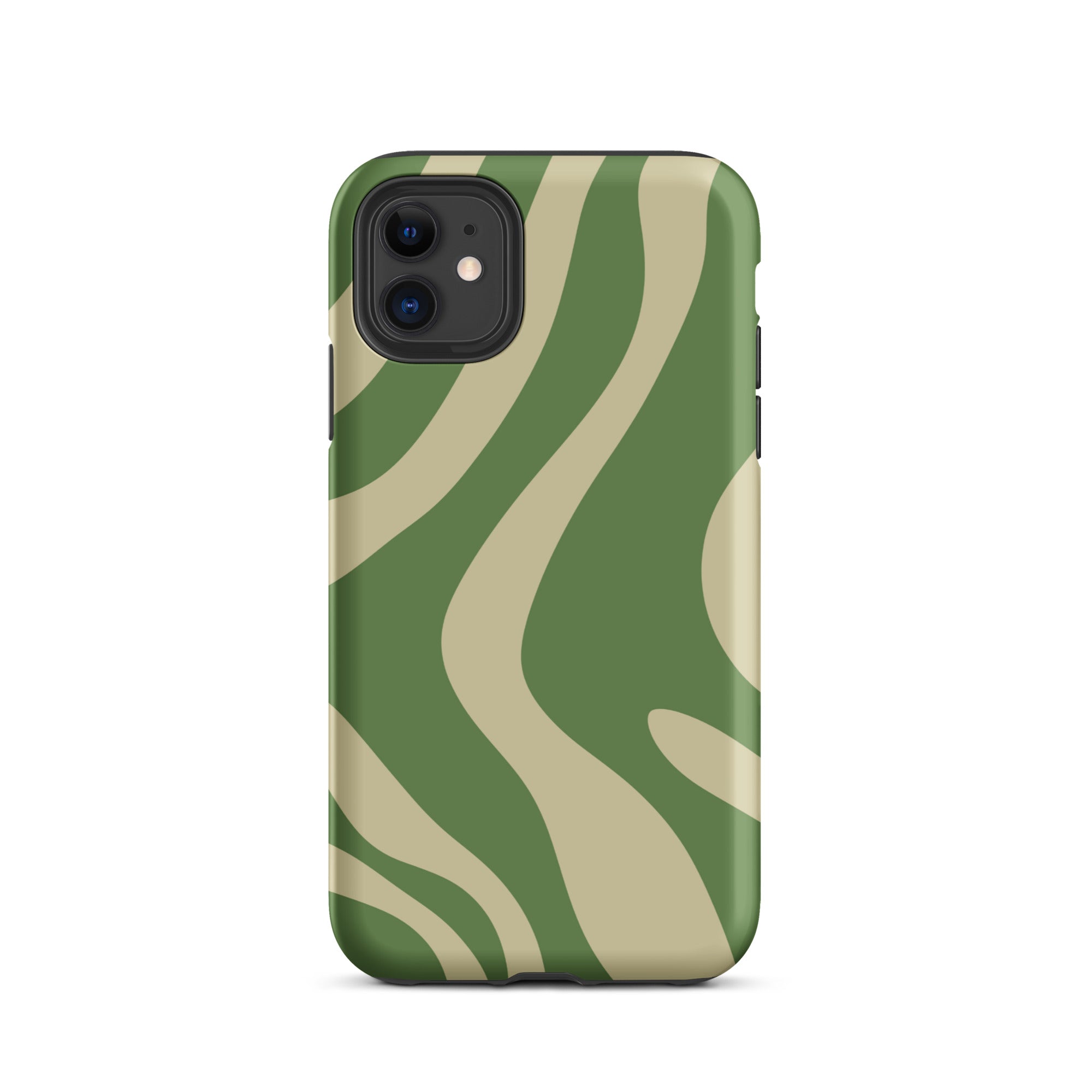 Green Wave iPhone® Dual-Layered Tough Case : Fashionable Protection, Induction Charging Compatible, Global Shipping, JHTEE Accessories. - JHTEE