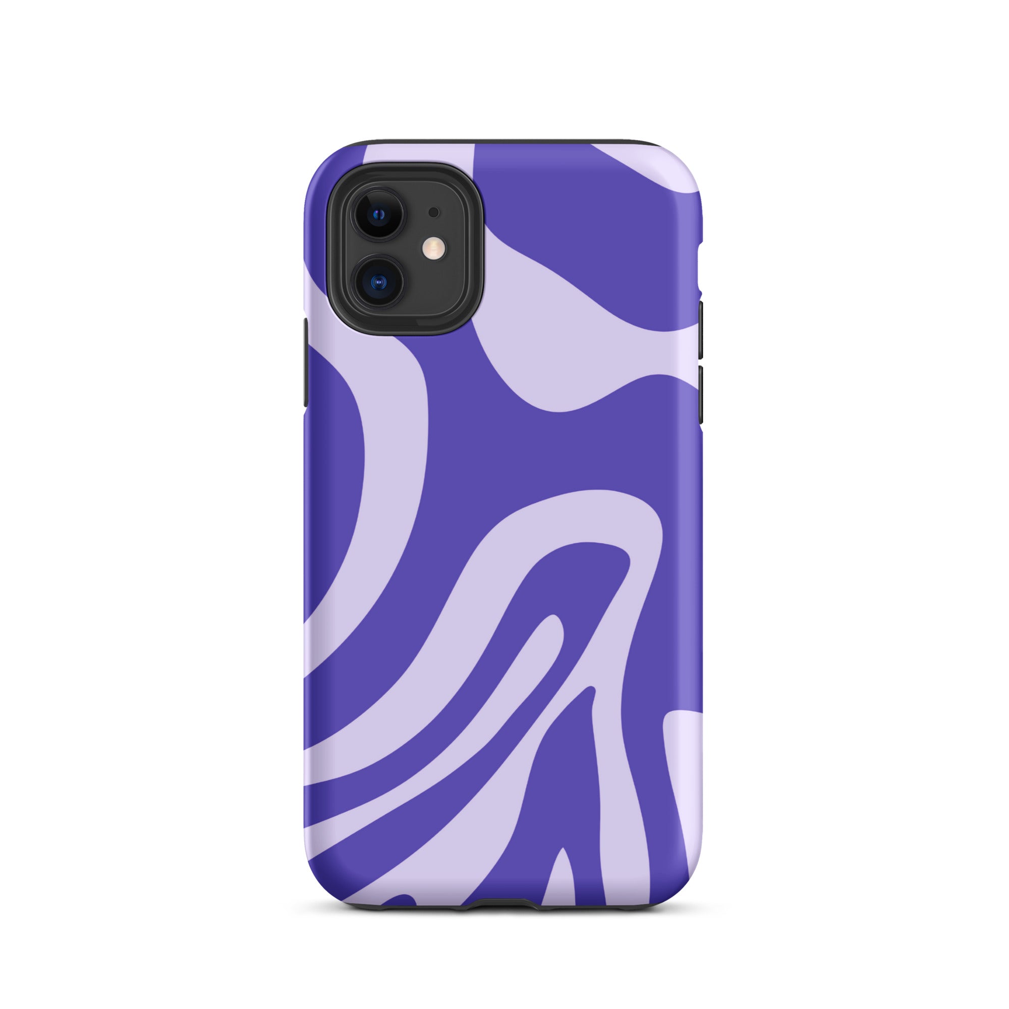 Violet Wave iPhone® Dual-Layered Tough Case : Fashionable Protection, Induction Charging Compatible, Global Shipping, JHTEE Accessories. - JHTEE