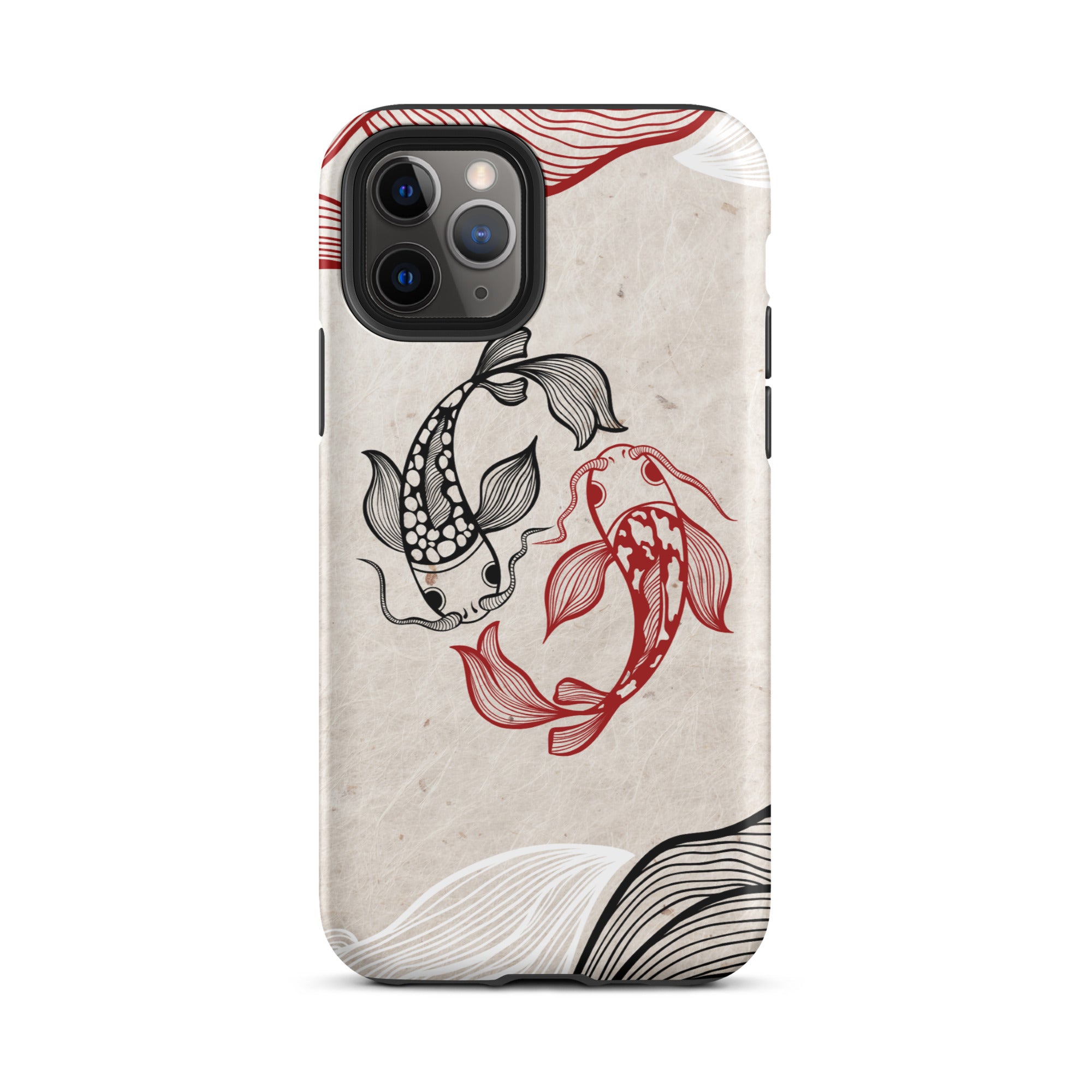 Koi Fish theme iPhone Dual-Layered Tough Case, Fashionable Protection, Induction Charging Compatible, Global Shipping, JHTEE Accessories. - JHTEE