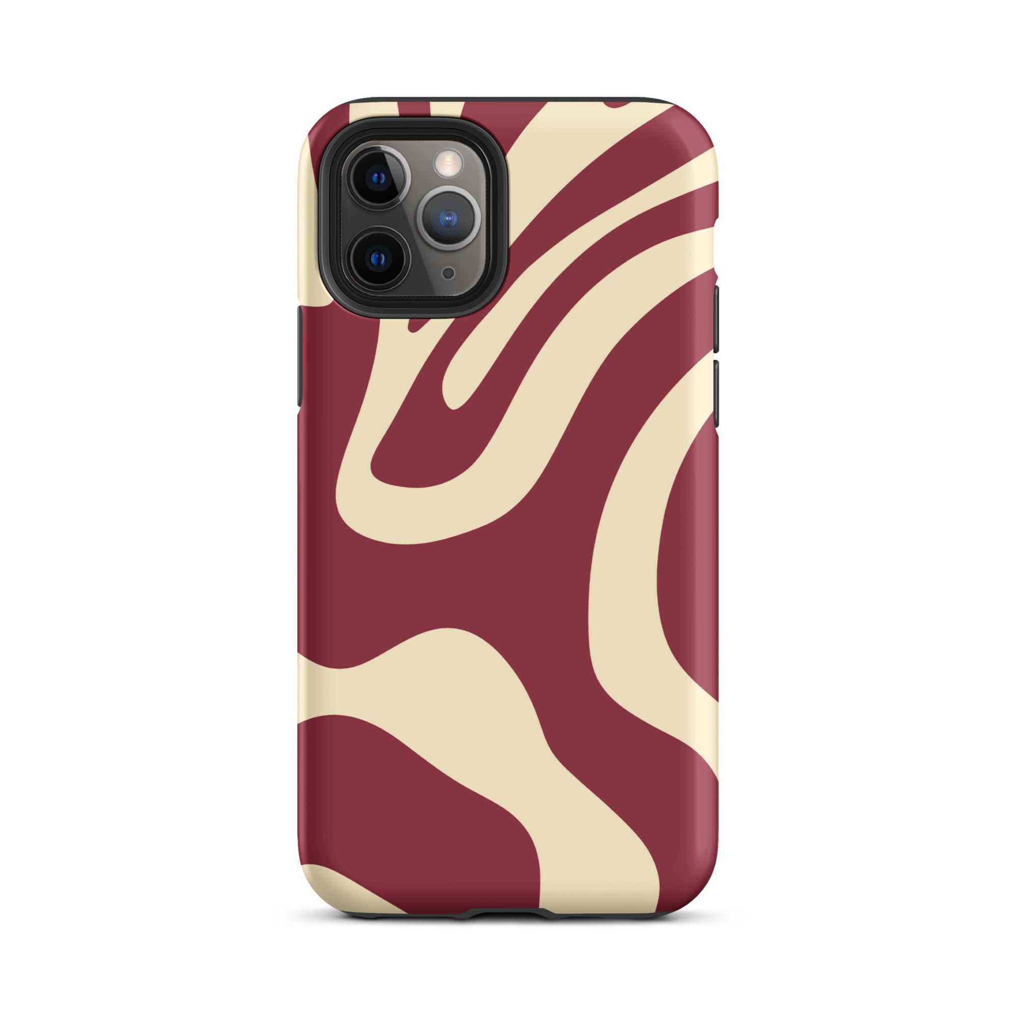 Red Wave iPhone® Dual-Layered Tough Case : Fashionable Protection, Induction Charging Compatible, Global Shipping, JHTEE Accessories. - JHTEE