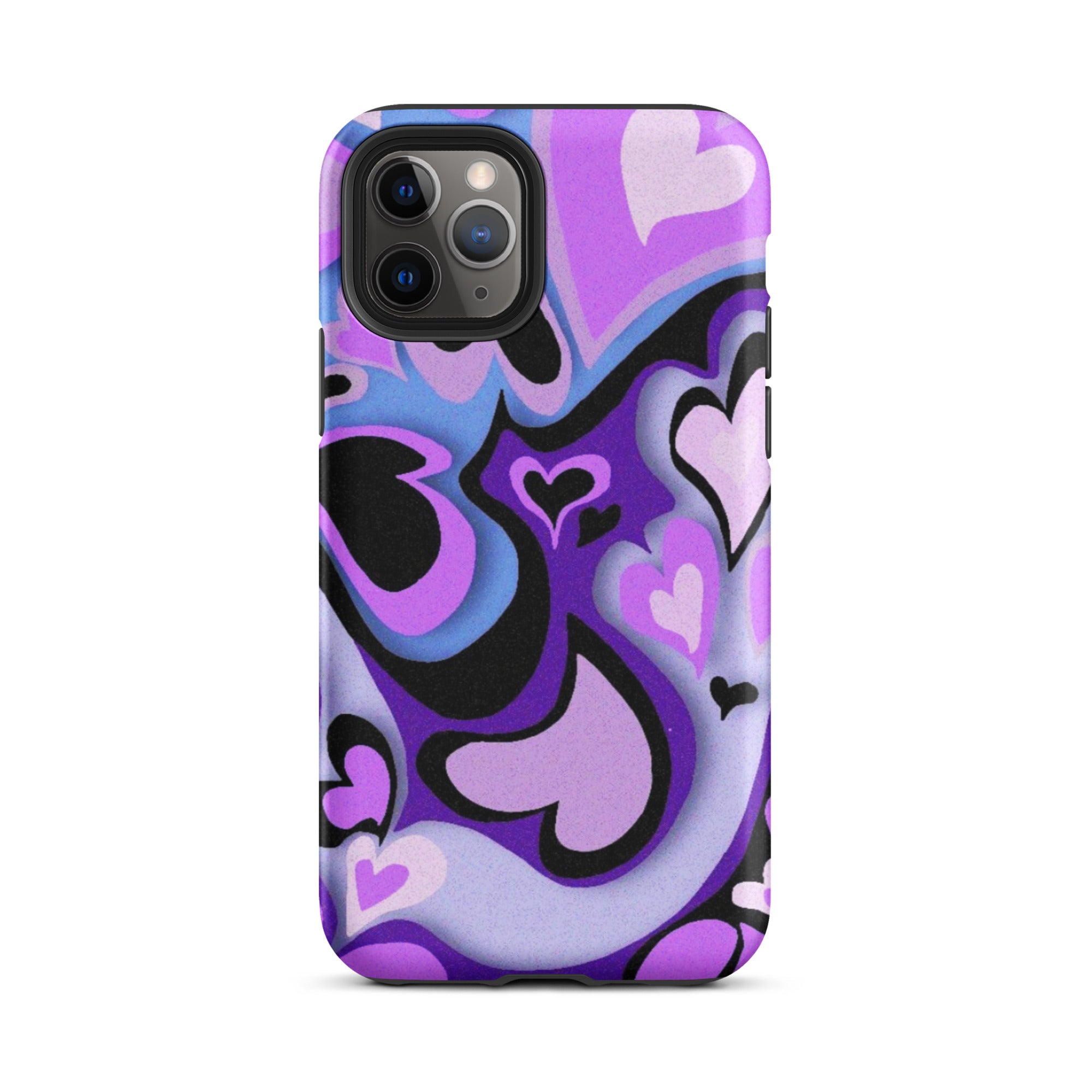 Hearts Art iPhone® Dual-Layered Tough Case : Fashionable Protection, Induction Charging Compatible, Global Shipping, JHTEE Accessories. - JHTEE