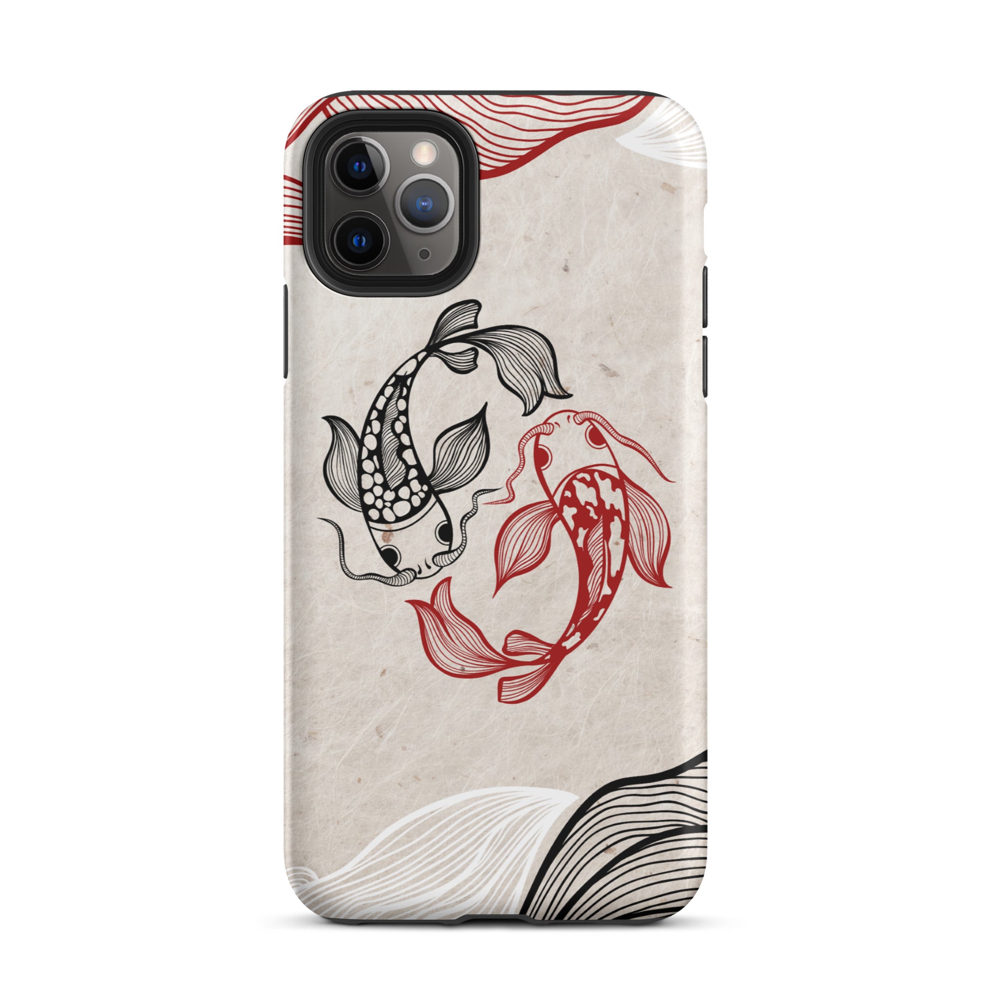 Koi Fish theme iPhone Dual-Layered Tough Case, Fashionable Protection, Induction Charging Compatible, Global Shipping, JHTEE Accessories. - JHTEE