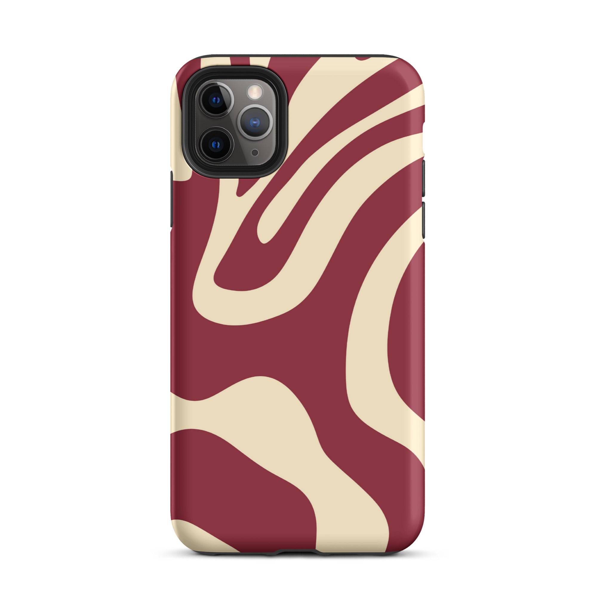 Red Wave iPhone® Dual-Layered Tough Case : Fashionable Protection, Induction Charging Compatible, Global Shipping, JHTEE Accessories. - JHTEE